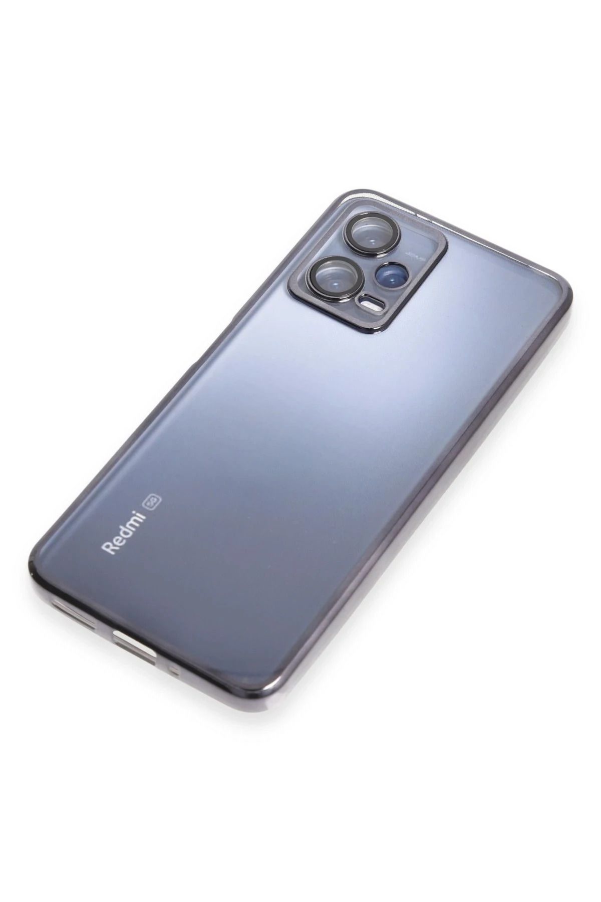 NewFace Xiaomi Redmi Note 12 5G Kılıf Lensli Silikon - Siyah BSTMY