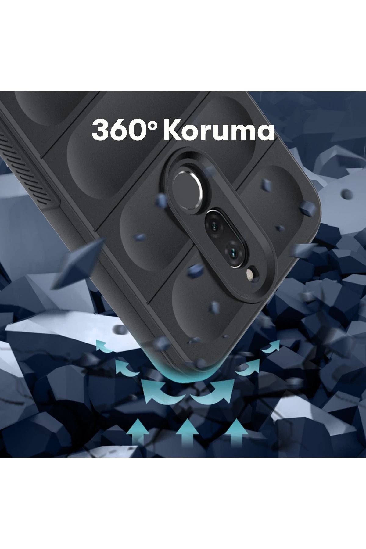 NewFace Huawei Mate 10 Lite  Uyumlu  Kılıf Optimum Silikon - Koyu Yeşil BSTMY