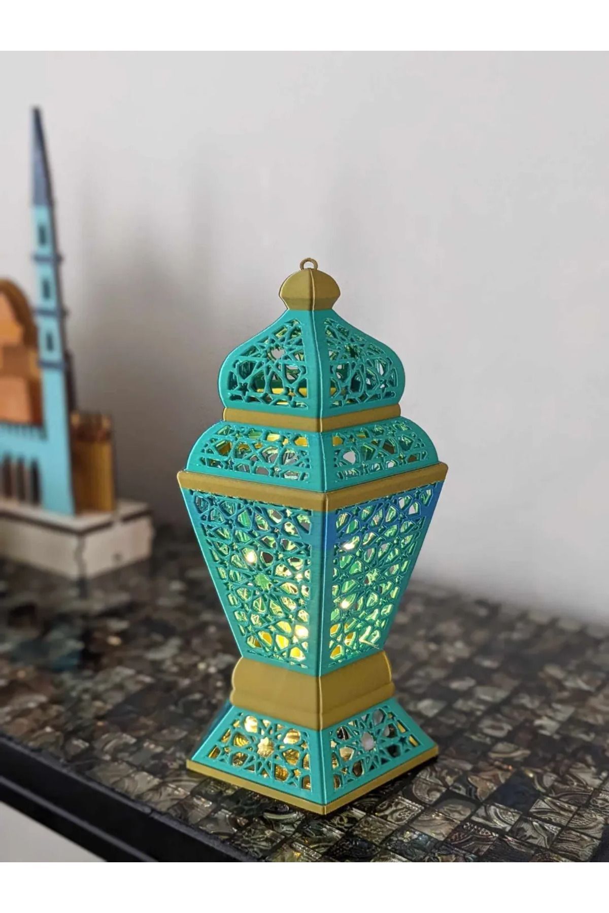poptoons Dekoratif Ramazan Lambası - Pilli Tealight Mum Hediyeli | Poptoons