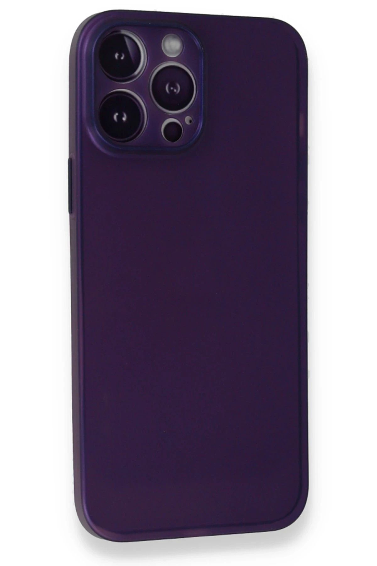 NewFace iPhone 14 Pro Max Kılıf PP Ultra İnce Kapak - Mor DPMAH
