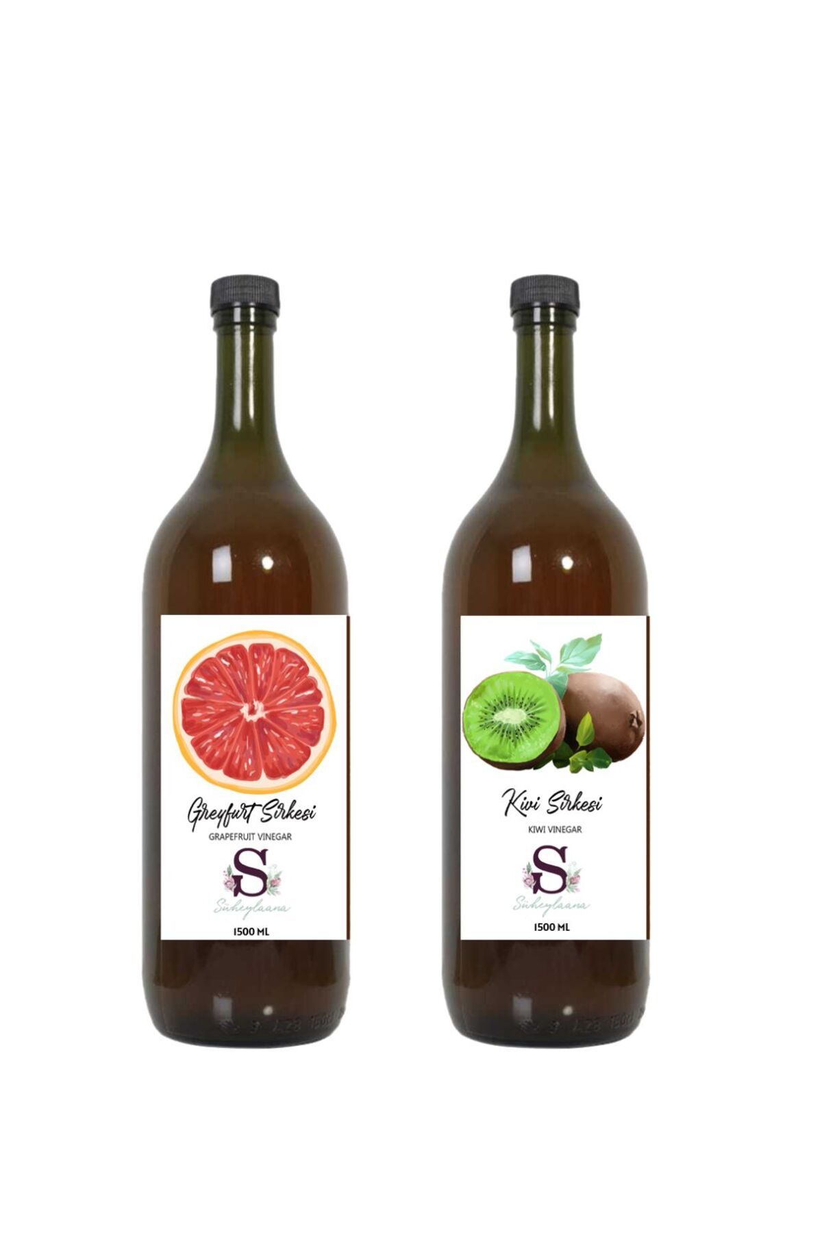 Süheylaana Doğal Greyfurt Sirkesi 1500 Ml - Doğal Kivi Sirkesi 1500 Ml