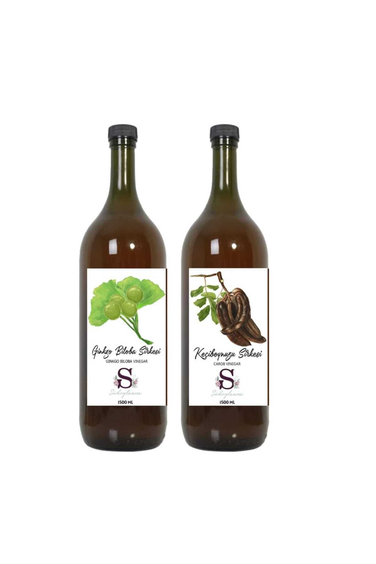 Süheylaana Doğal Ginkgo Biloba Sirkesi 1500 Ml - Doğal Keçiboynuzu Sirkesi 1500 Ml