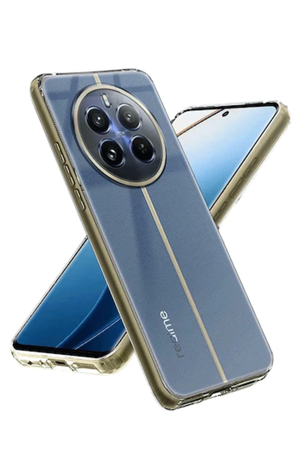 NewFace Realme 12 5G Kılıf Lüx Şeffaf Silikon DPMAH