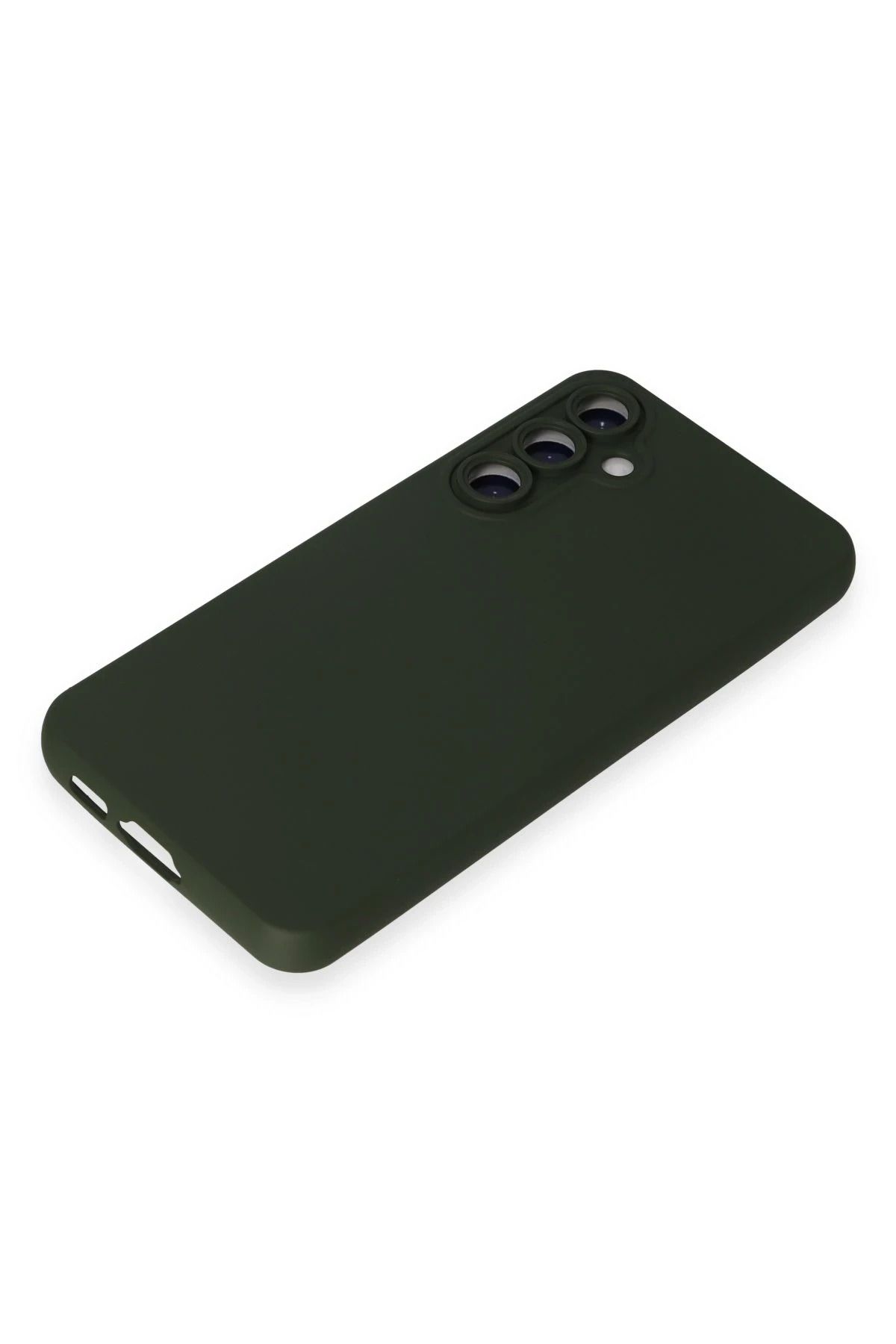 NewFace Galaxy S24 Kılıf Nano içi Kadife Silikon - Koyu Yeşil BSTMY