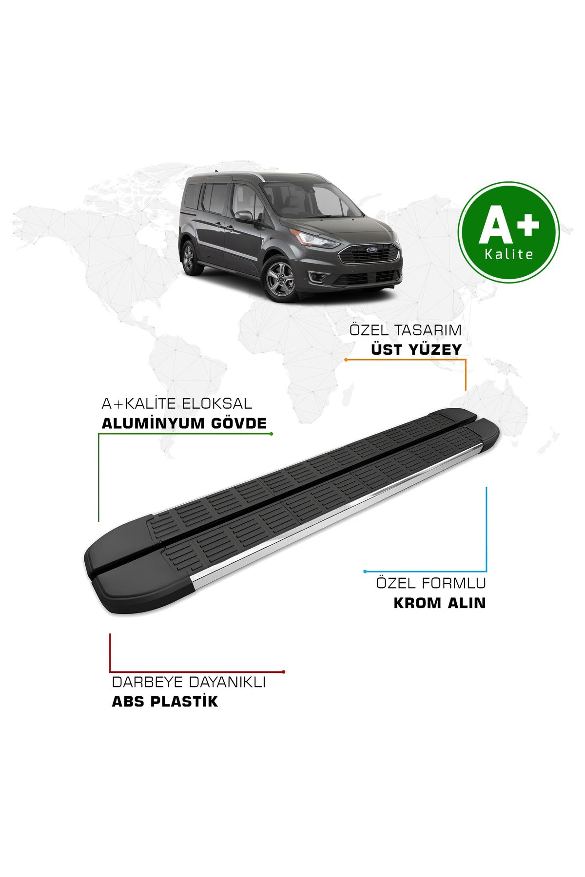 FA OTO AKSESUAR Connect Yan Basamak 2014 – 2023 Model S-Line