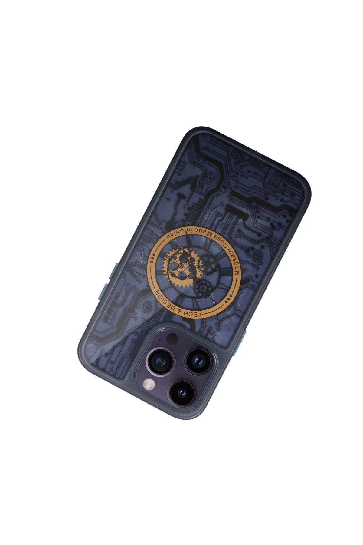 NewFace iPhone 14 Pro Kılıf Magic Magneticsafe Silikon - Siyah BSTMY