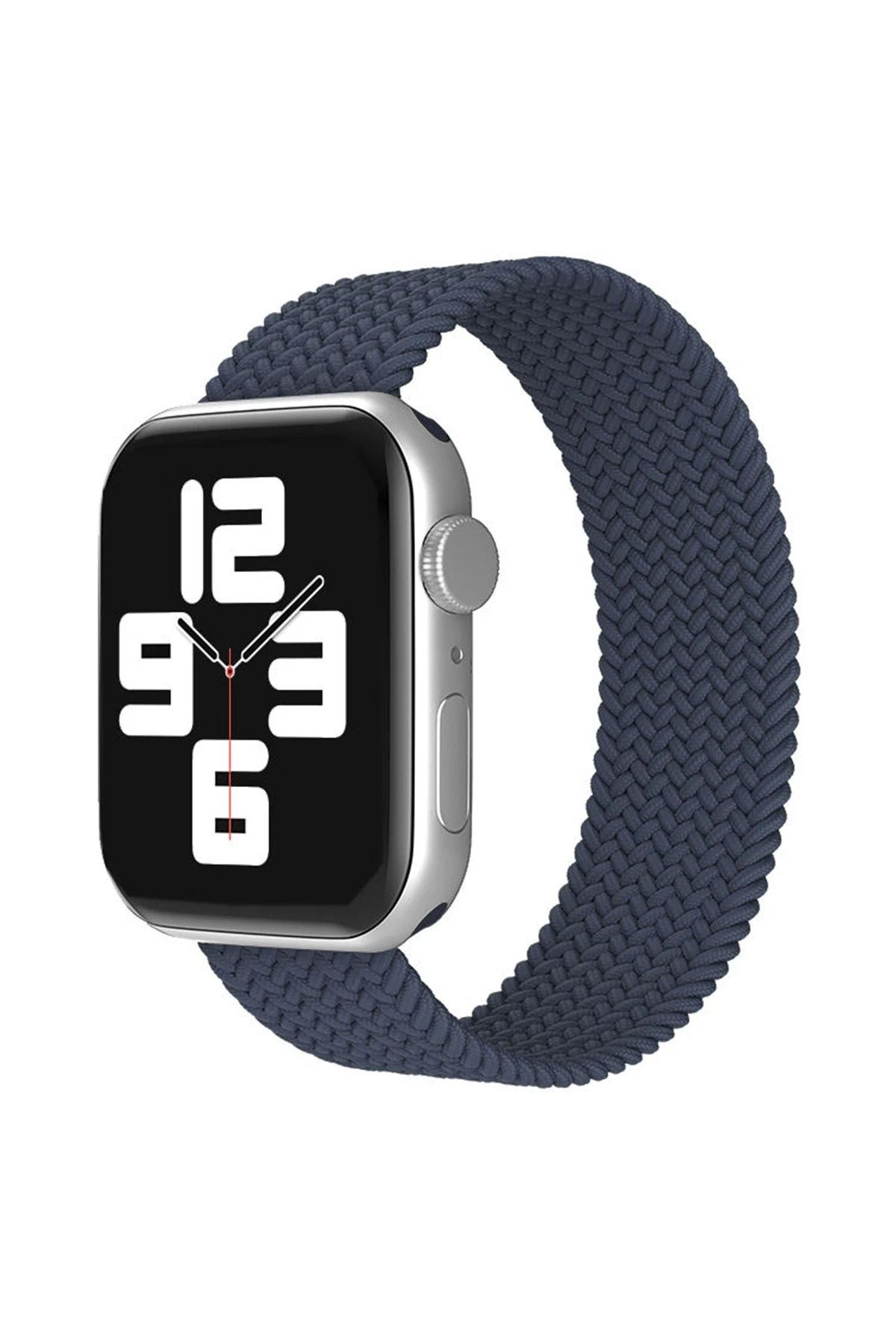 NewFace Apple Watch 42mm Ayarlı Solo Silikon Kordon - Lacivert BSTMY