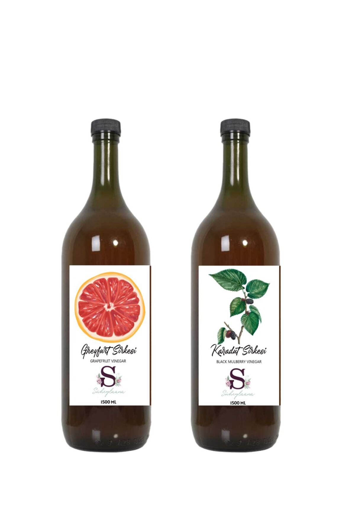 Süheylaana Doğal Greyfurt Sirkesi 1500 Ml - Doğal Karadut Sirkesi 1500 Ml