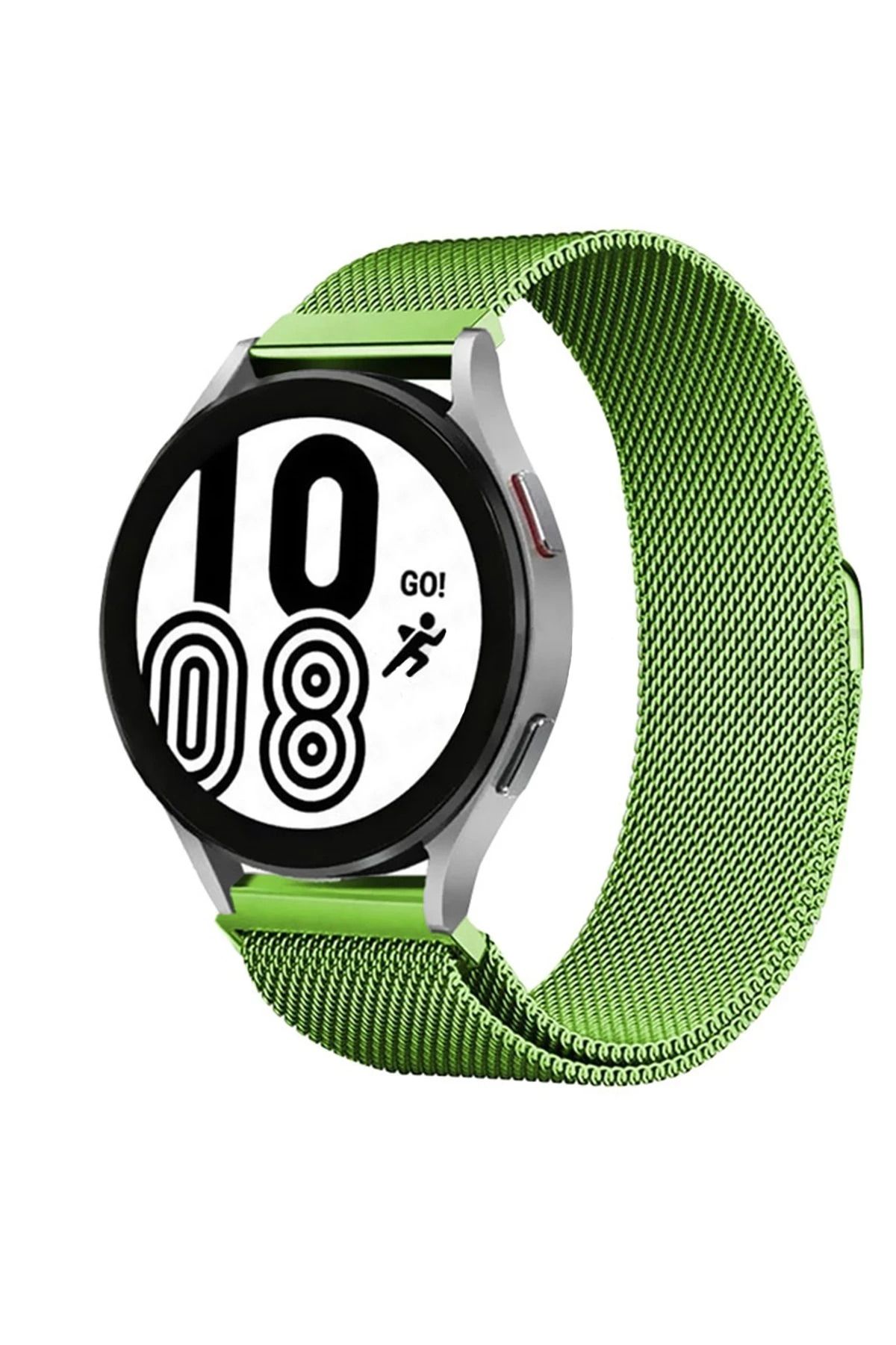 NewFace Samsung Galaxy Watch 4 Metal Mıknatıslı Kordon - Yeşil BSTMY
