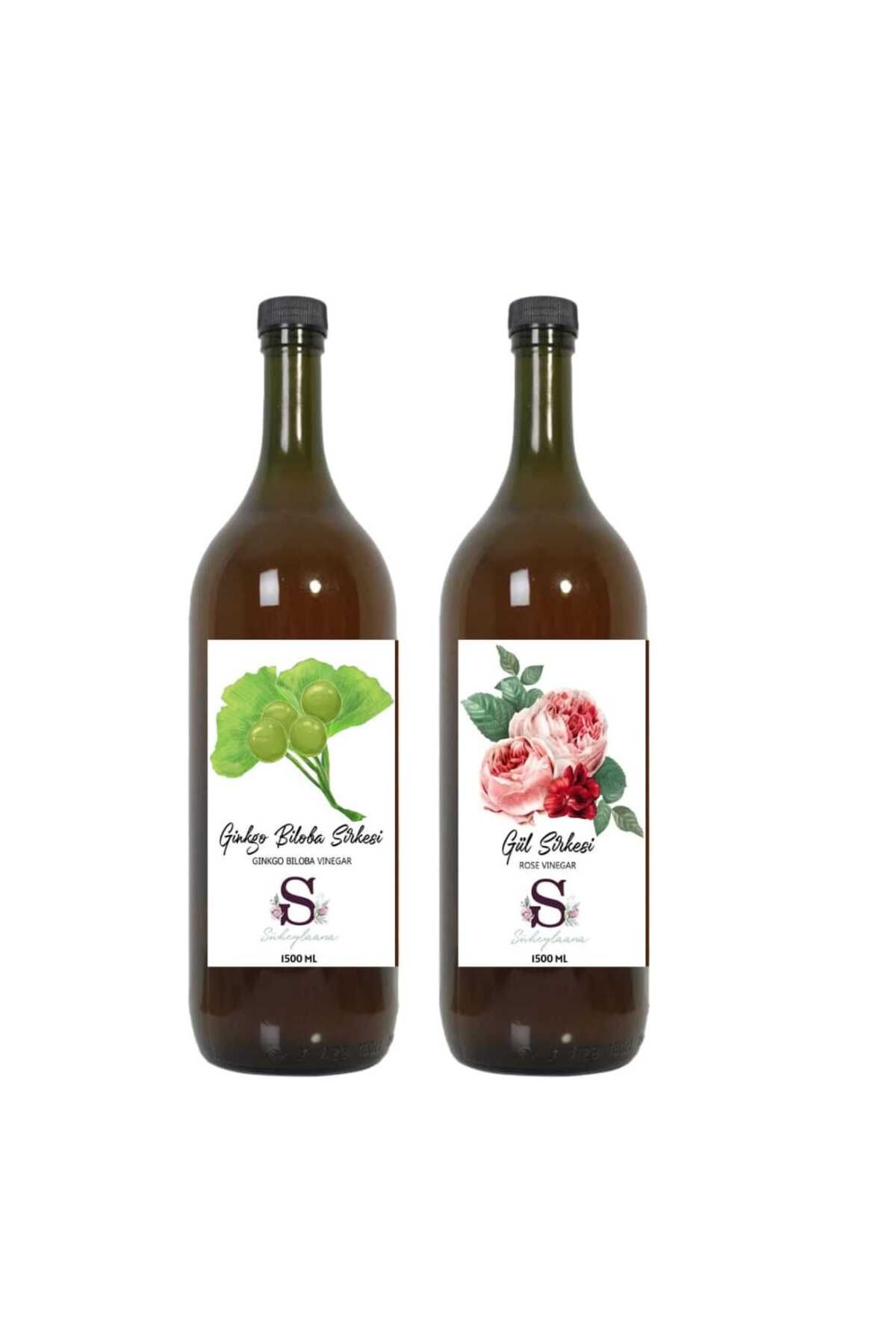 Süheylaana Doğal Ginkgo Biloba Sirkesi 1500 Ml - Doğal Gül Sirkesi 1500 Ml