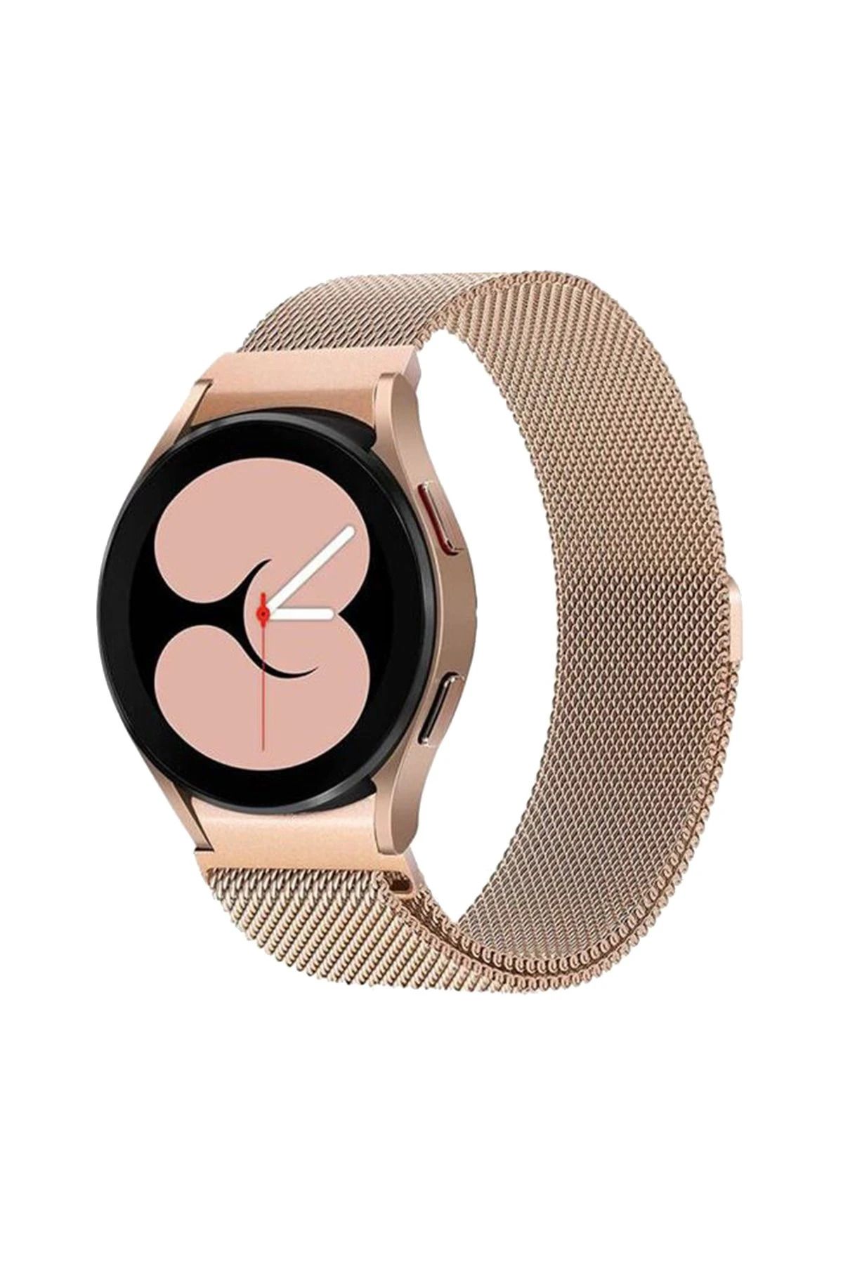 NewFace Samsung Galaxy Watch 4 Metal Mıknatıslı Kordon - Gold BSTMY