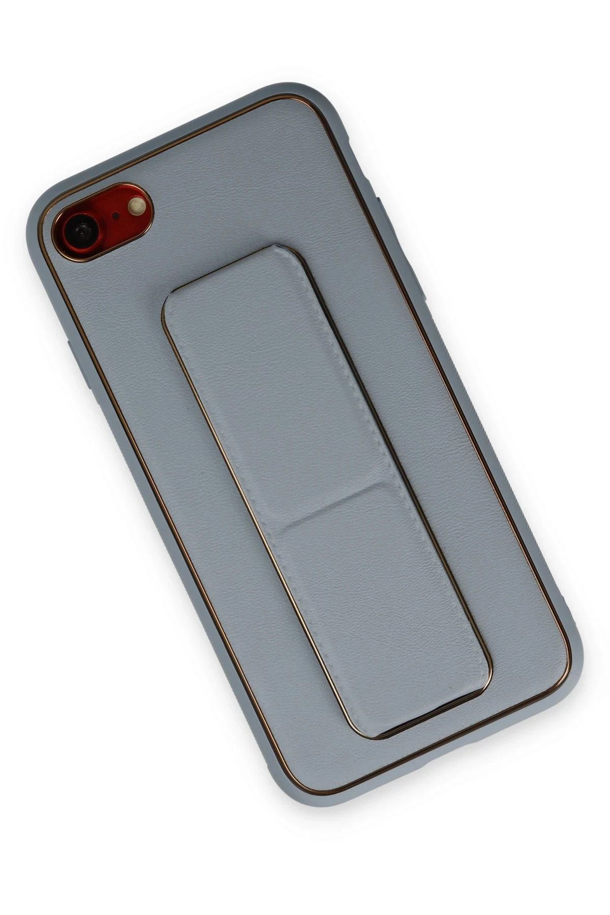NewFace iPhone 7 Kılıf Coco Deri Standlı Kapak - Sky Blue BSTMY