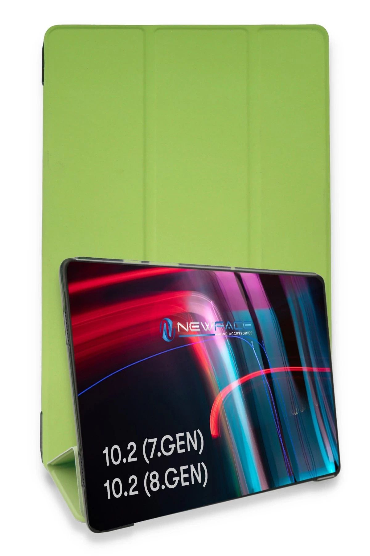 NewFace iPad 10.2 (7.nesil) Kılıf Tablet Smart Kılıf - Açık Yeşil BSTMY