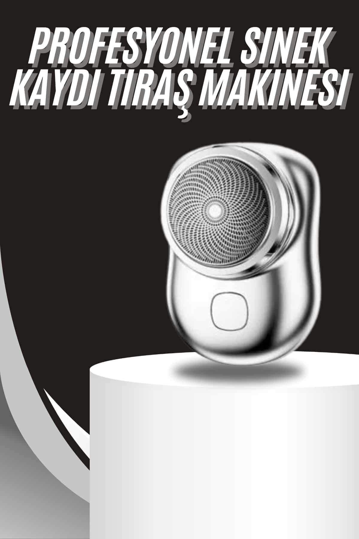 teknotrust Kablosuz Tıraş Makinesi Günlük Hızlı Taşınabilir Şarjlı Yuvarlak Paslanmaz Çelik