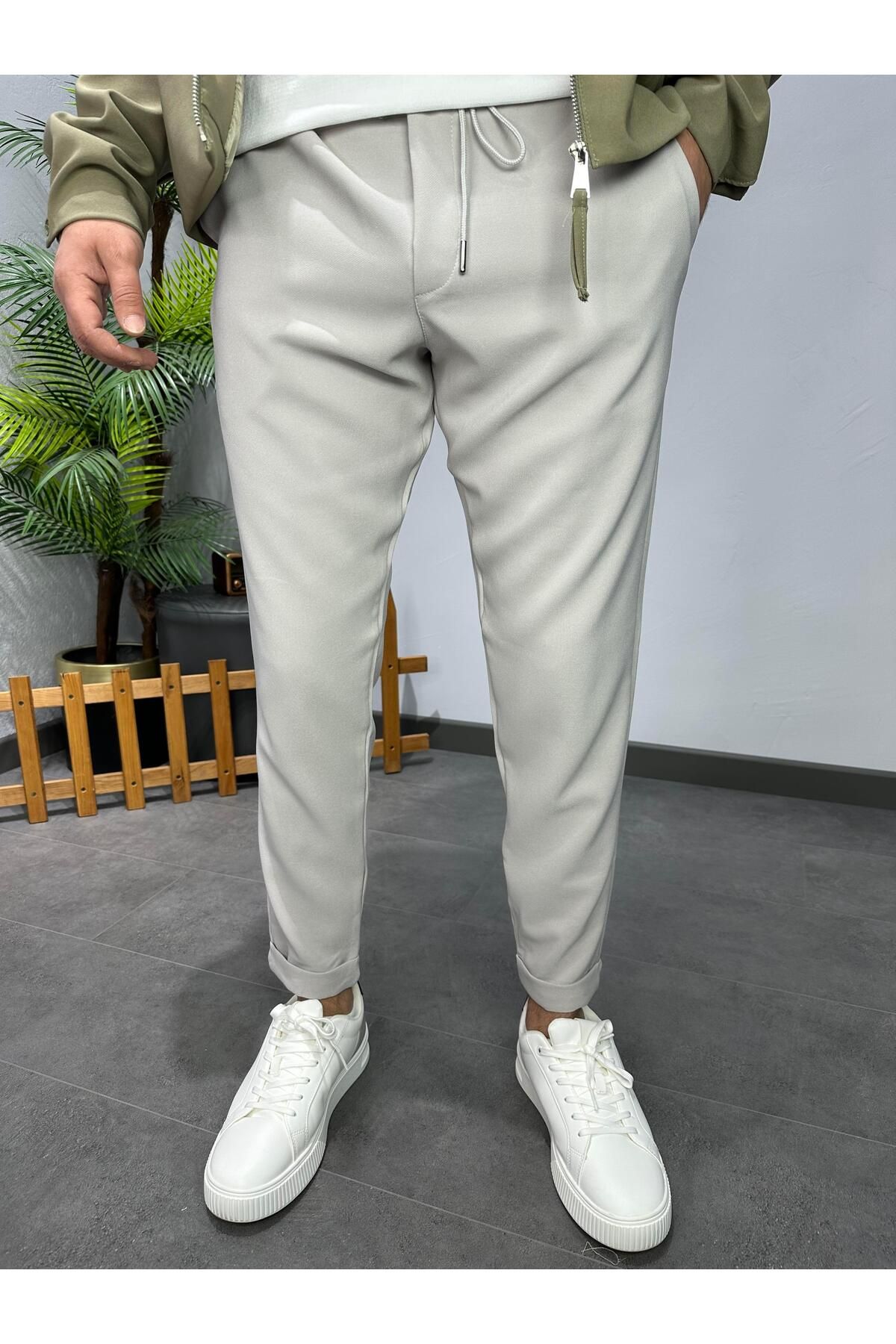 MODA KUMAŞ PANTOLON GRİ