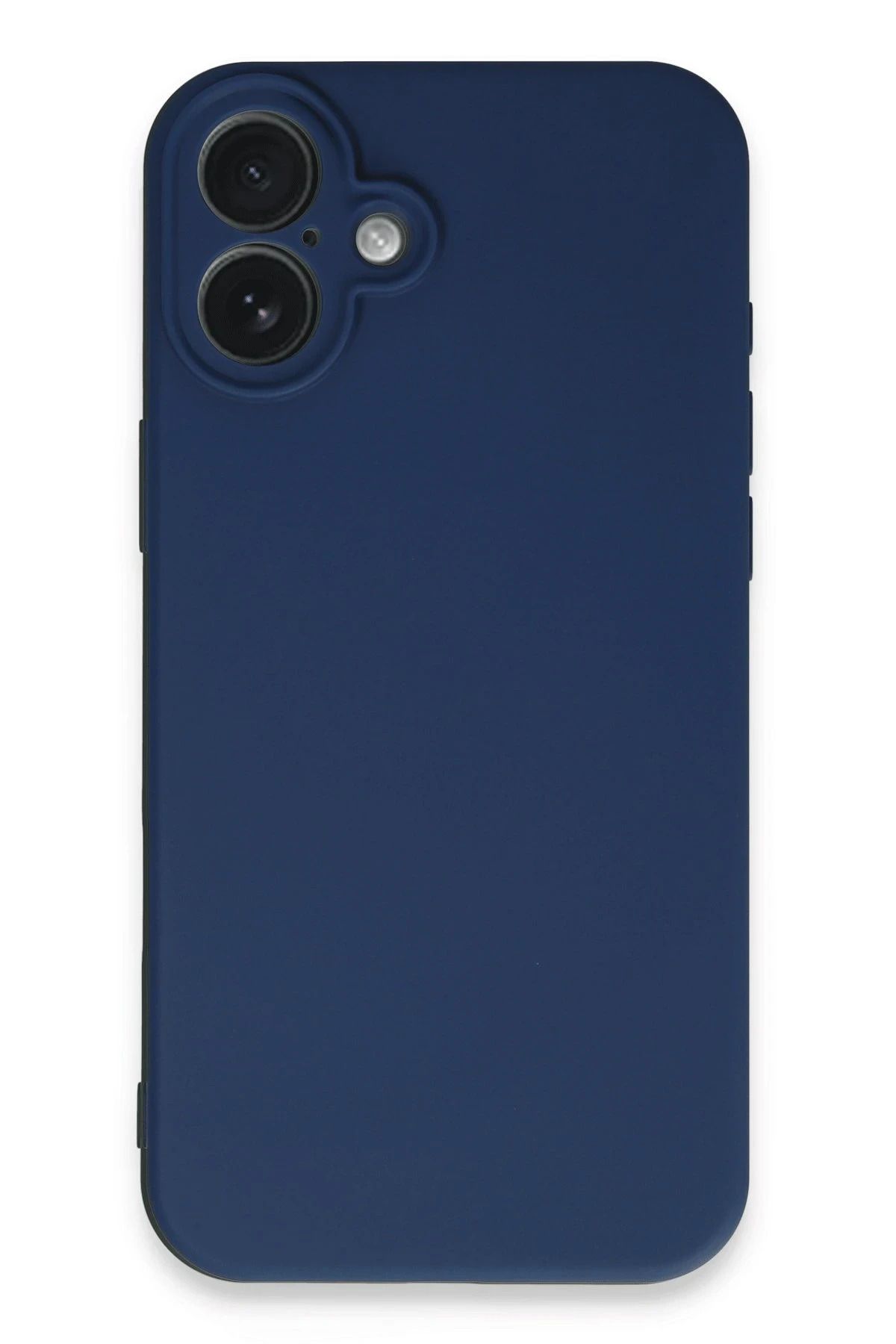 NewFace iPhone 16 Plus Kılıf Nano içi Kadife Silikon - Lacivert BSTMY