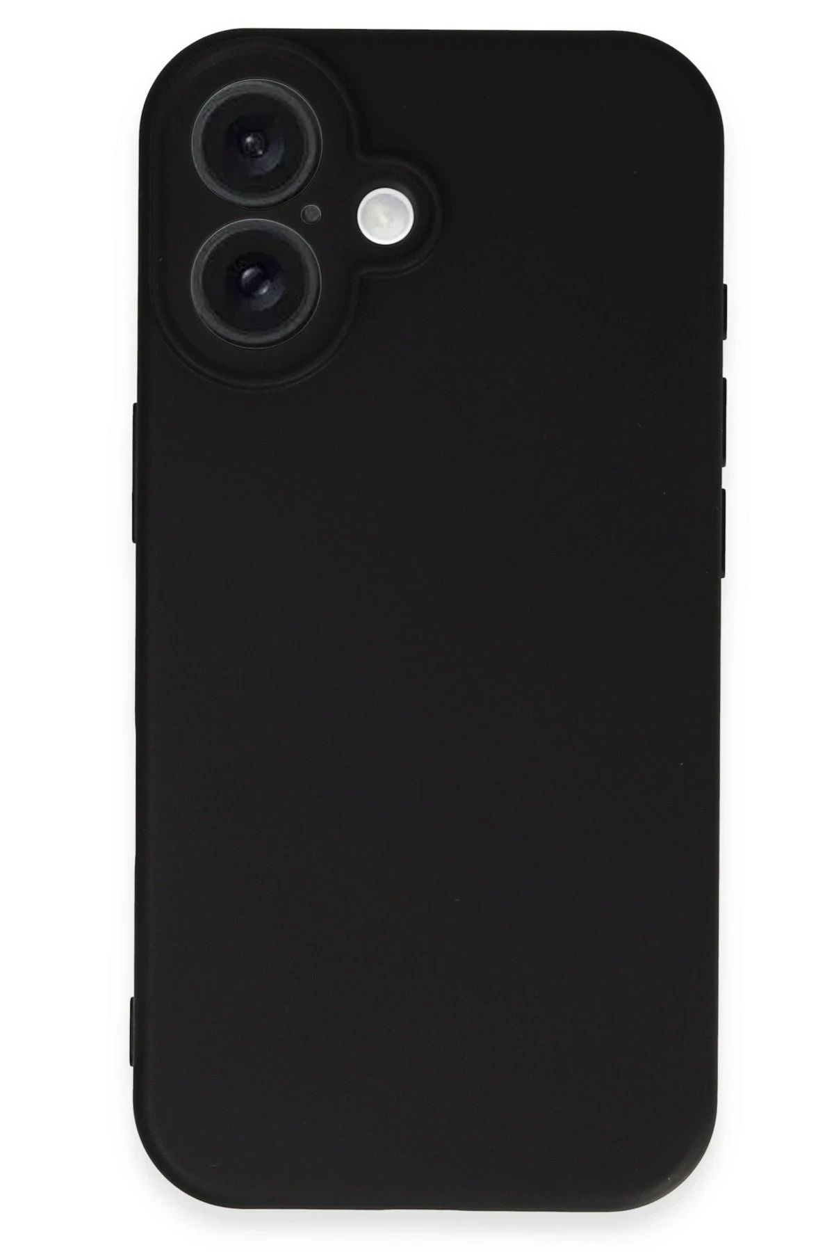 NewFace iPhone 16 Plus Uyumlu Kılıf Nano içi Kadife Silikon - Siyah BSTMY