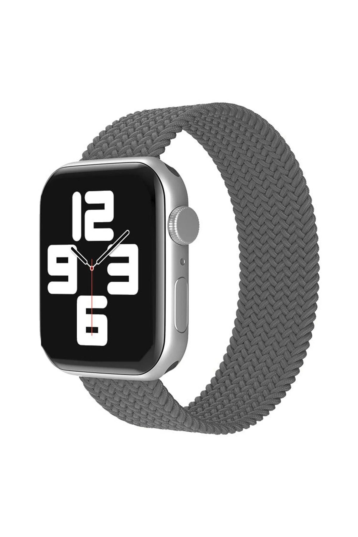 NewFace Apple Watch 42mm Ayarlı Solo Silikon Kordon - Gri BSTMY