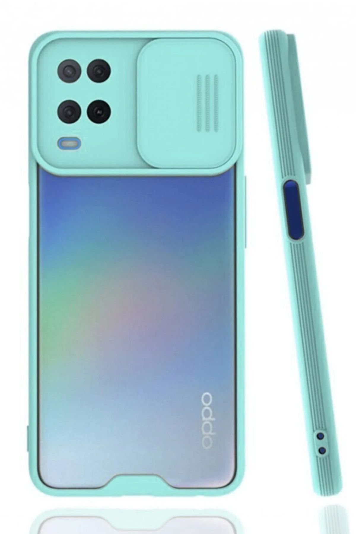 NewFace Realme 8 Kılıf Platin Kamera Koruma Silikon - Açık Yeşil BSTMY
