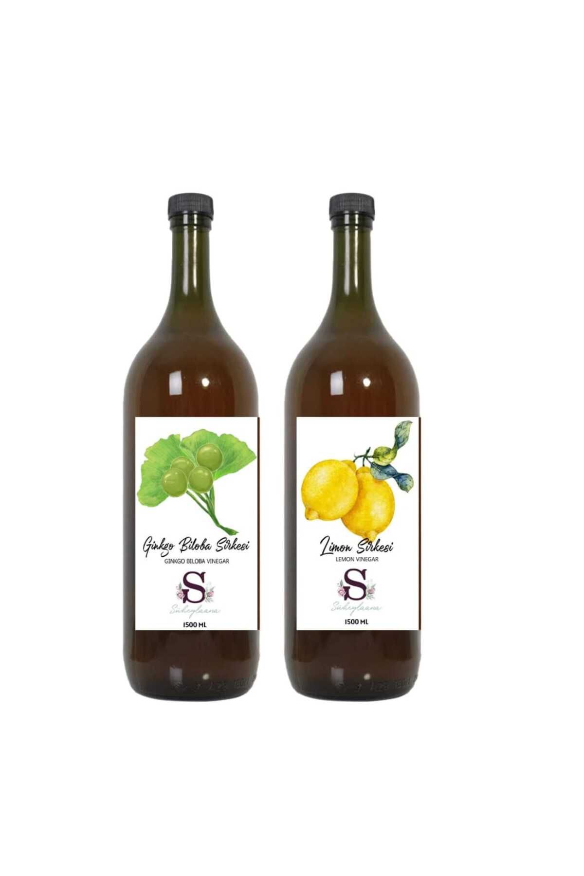 Süheylaana Doğal Ginkgo Biloba Sirkesi 1500 Ml - Doğal Limon Sirkesi 1500 Ml