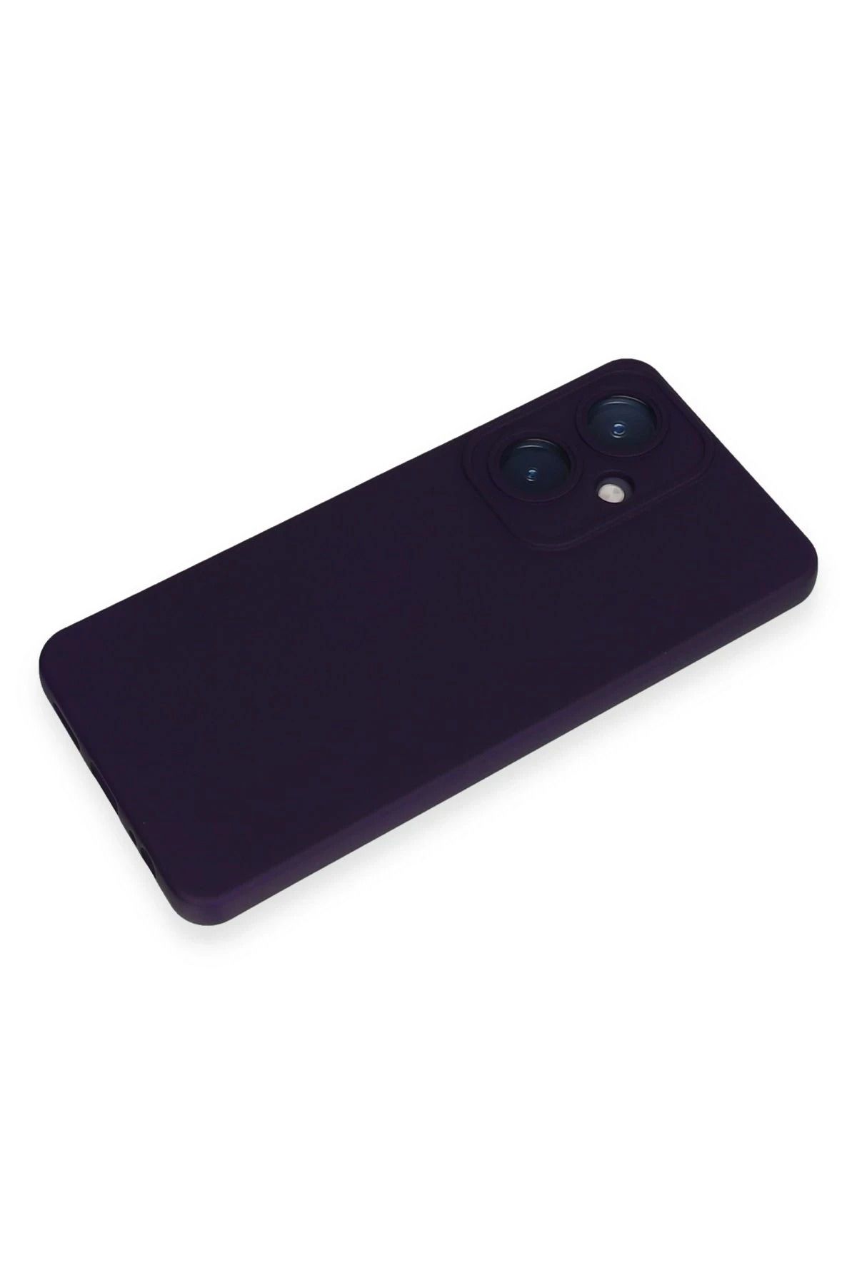 NewFace Vivo Y27 uyumlu  Kılıf Nano içi Kadife Silikon - Mor BSTMY