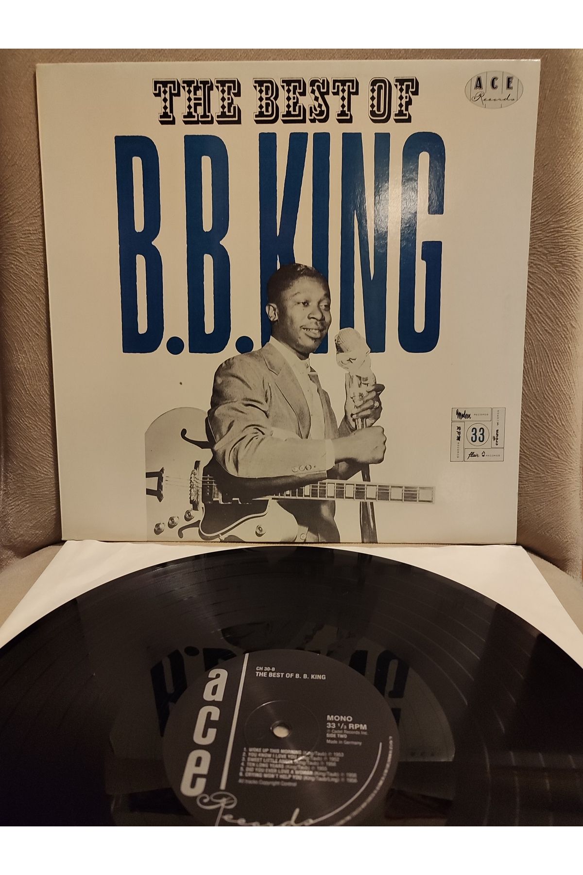 Plakperest B.B. KING - The Best of B.B. King - 1980 İngiltere Basım LP Plak Albüm 2.el