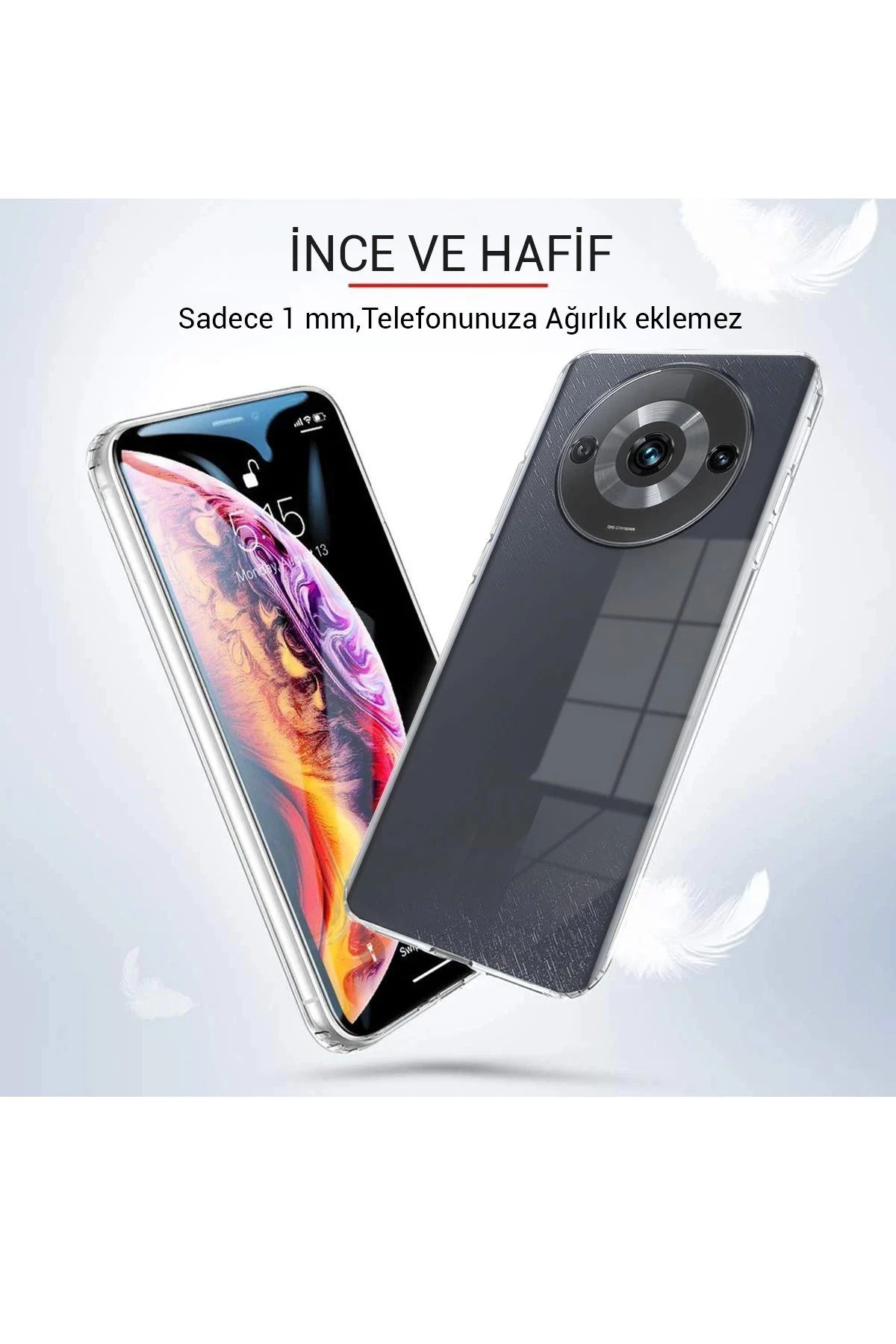 NewFace Xiaomi Redmi A3 4G Kılıf Lüx Şeffaf Silikon DPMAH