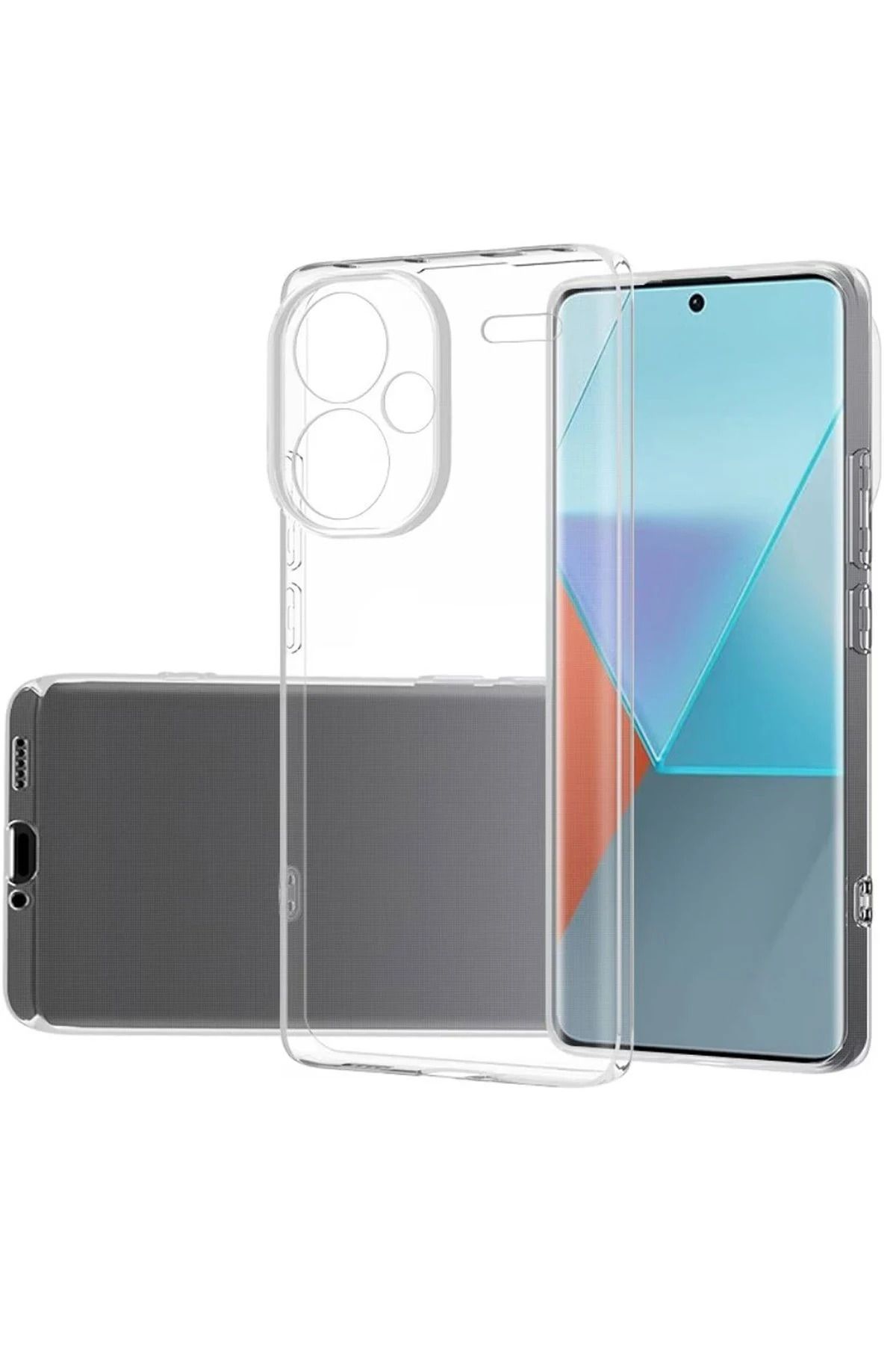 NewFace Xiaomi Redmi Note 13 Pro Plus Kılıf Lüx Şeffaf Silikon BSTMY