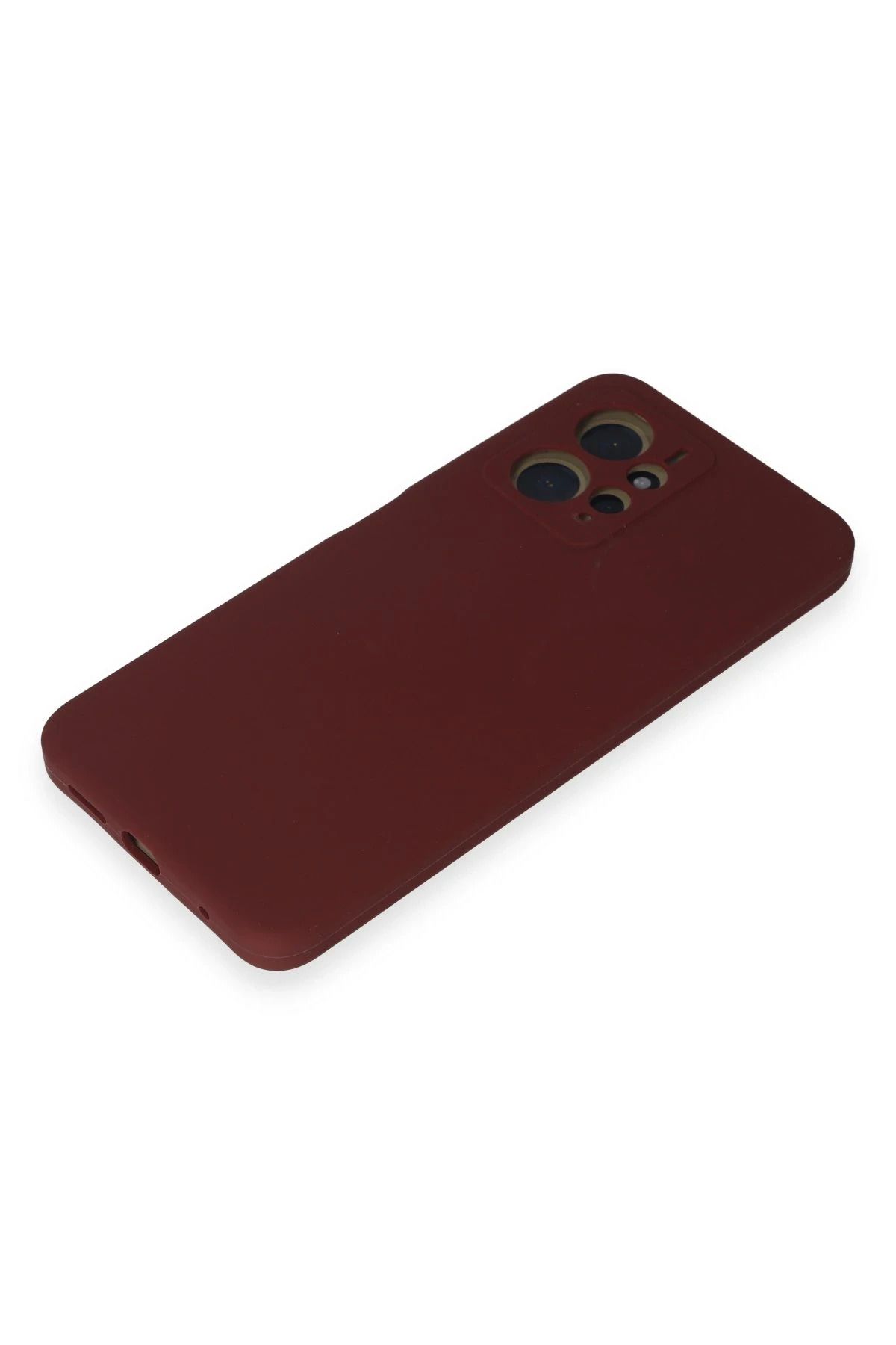 NewFace Xiaomi Redmi Note 12 4G Uyumlu Kılıf Nano içi Kadife Silikon - Bordo BSTMY