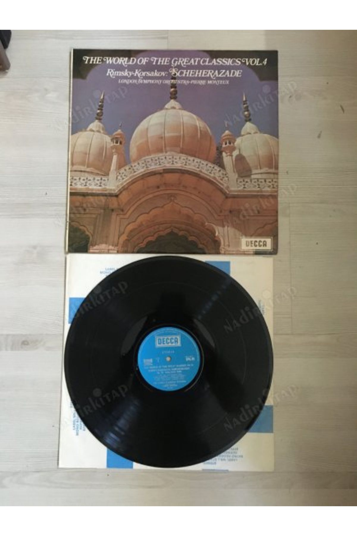 Plakperest THE WORLD OF THE GREAT CLASSICS VOL.IV- SCHEHERAZADE - 1970 İNGİLTERE BASIM - LP 33’LÜK PLAK