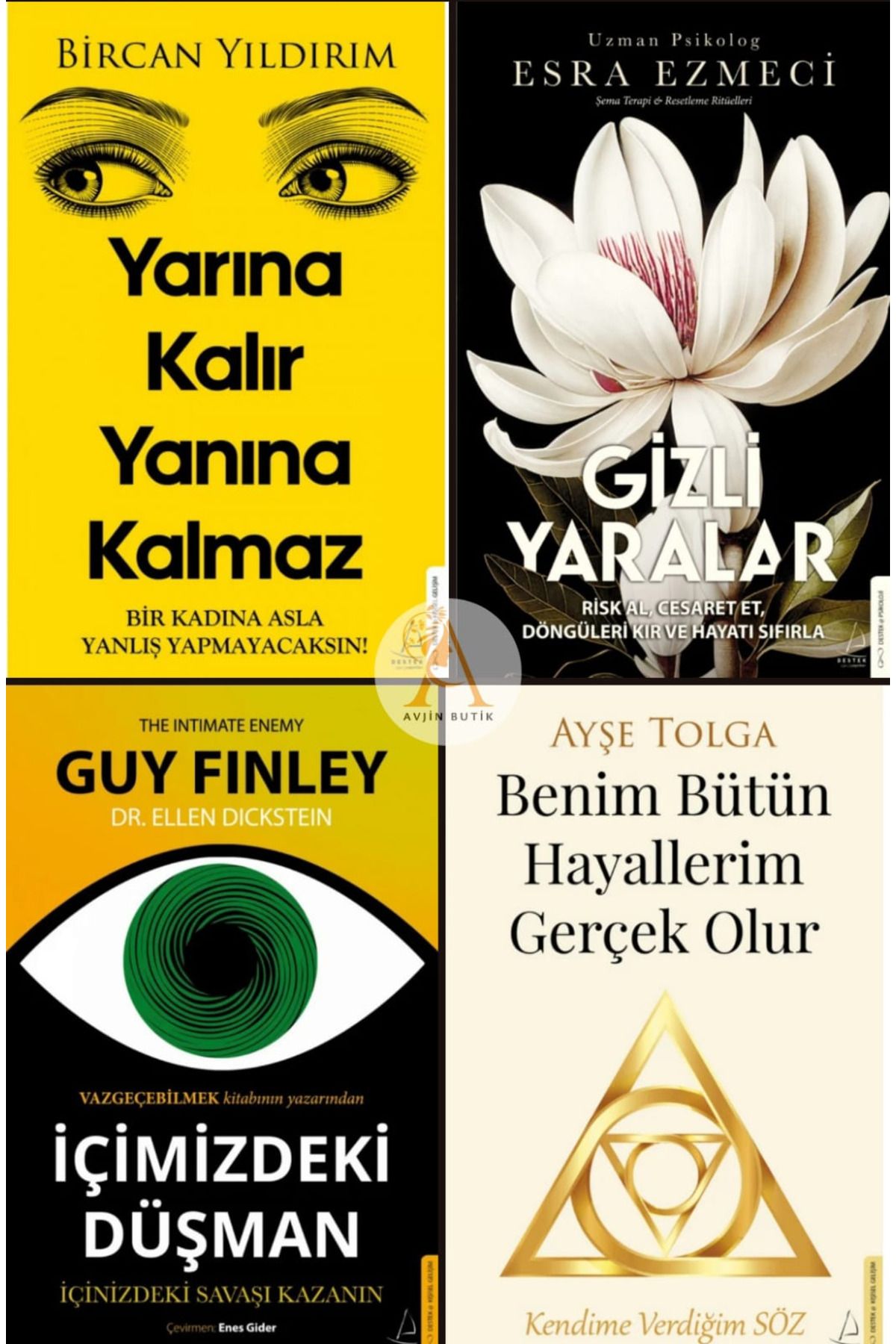 Destek Yayınları Bircan Yıldırım/Esra Ezmeci/Guy Fınley/Ayşe Tolga/4 Kitap Kişisel Gelişim Seti