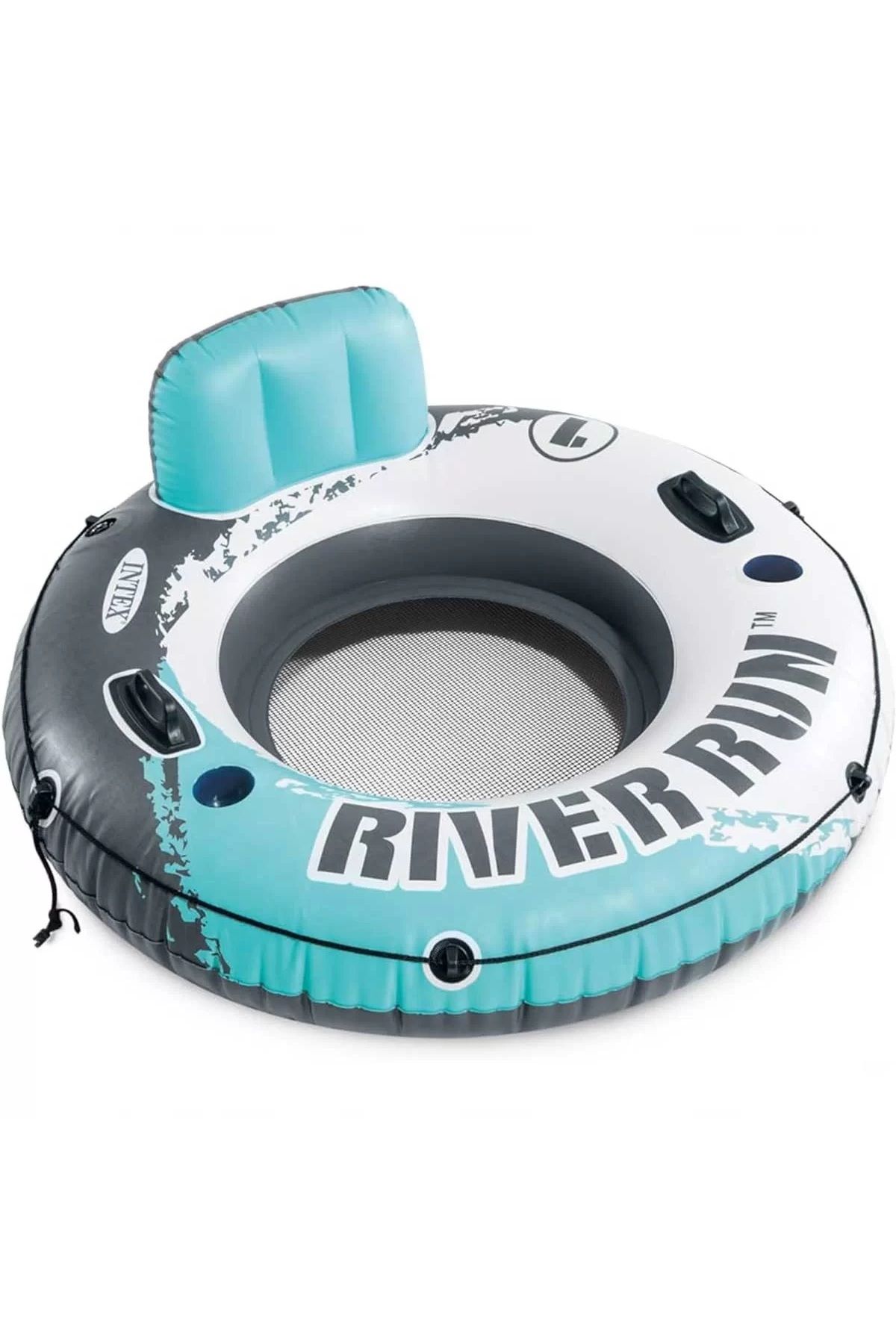A-T AYZE-TRENDY DENİZ VE HAVUZ INTEX RİVER RUN FİLELİ KOLTUK SİMİT TURKUAZ 135 CM 402345