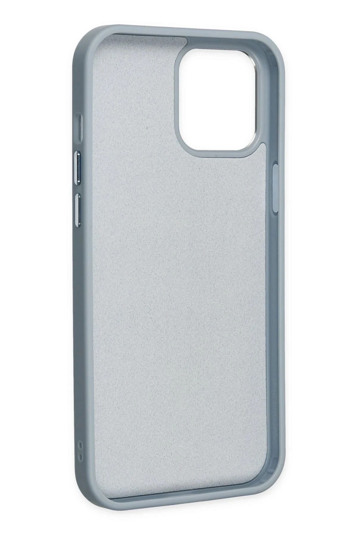 NewFace iPhone 12 Pro Max Kılıf Asya Deri Silikon - Sierra Blue SVLRS