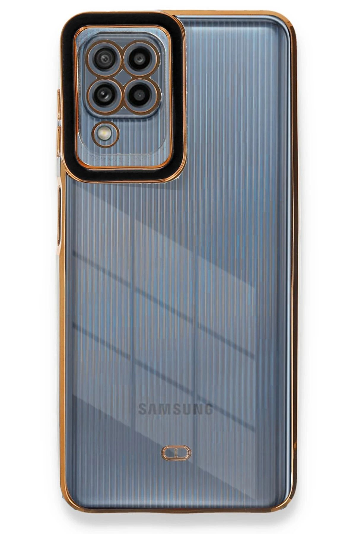 NewFace Samsung Galaxy A22 Kılıf Liva Lens Silikon - Siyah BSTMY