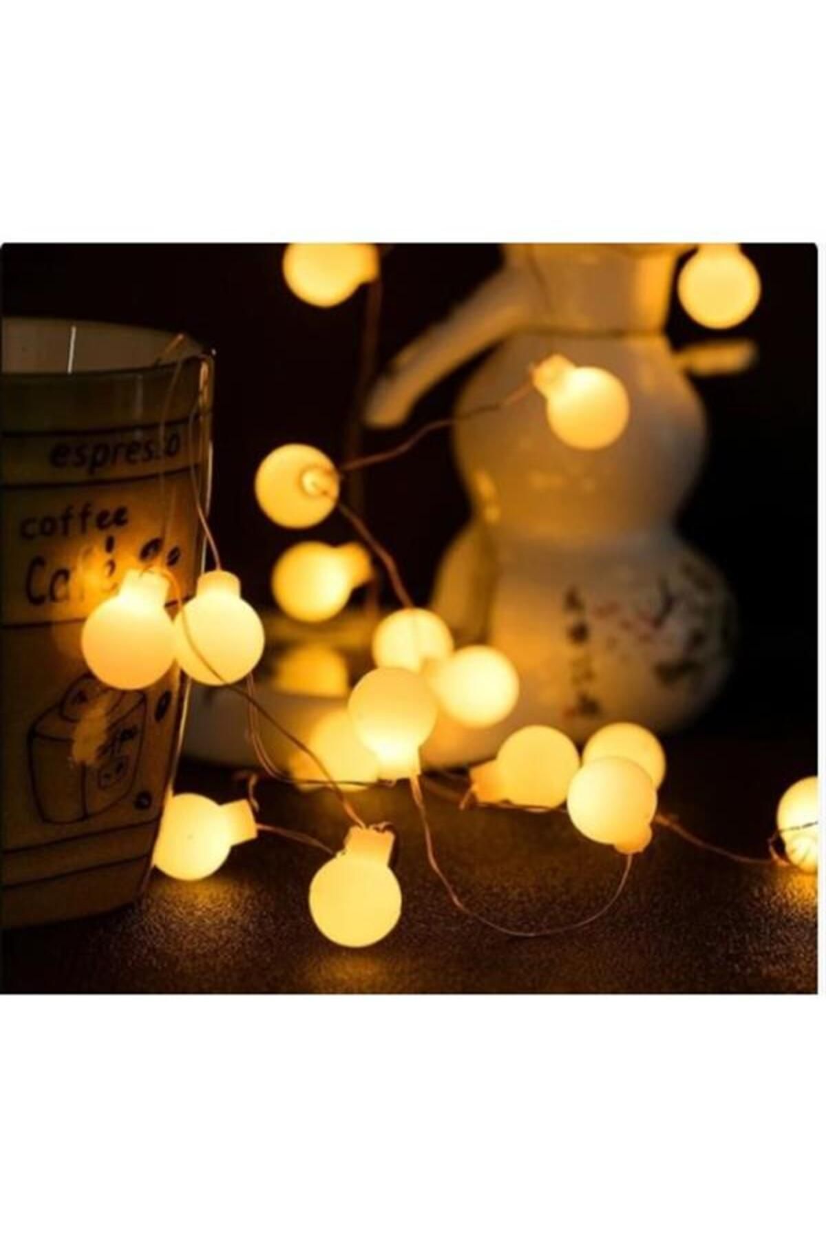 Robinanka Beyaz Top Led Gün Işığı Pilli 2 Kademeli