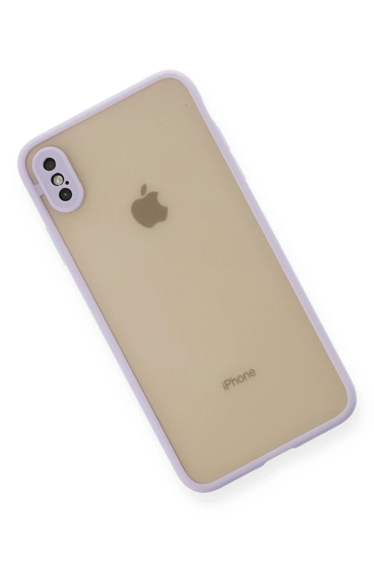 NewFace iPhone X Kılıf Montreal Silikon Kapak - Mor SVLRS