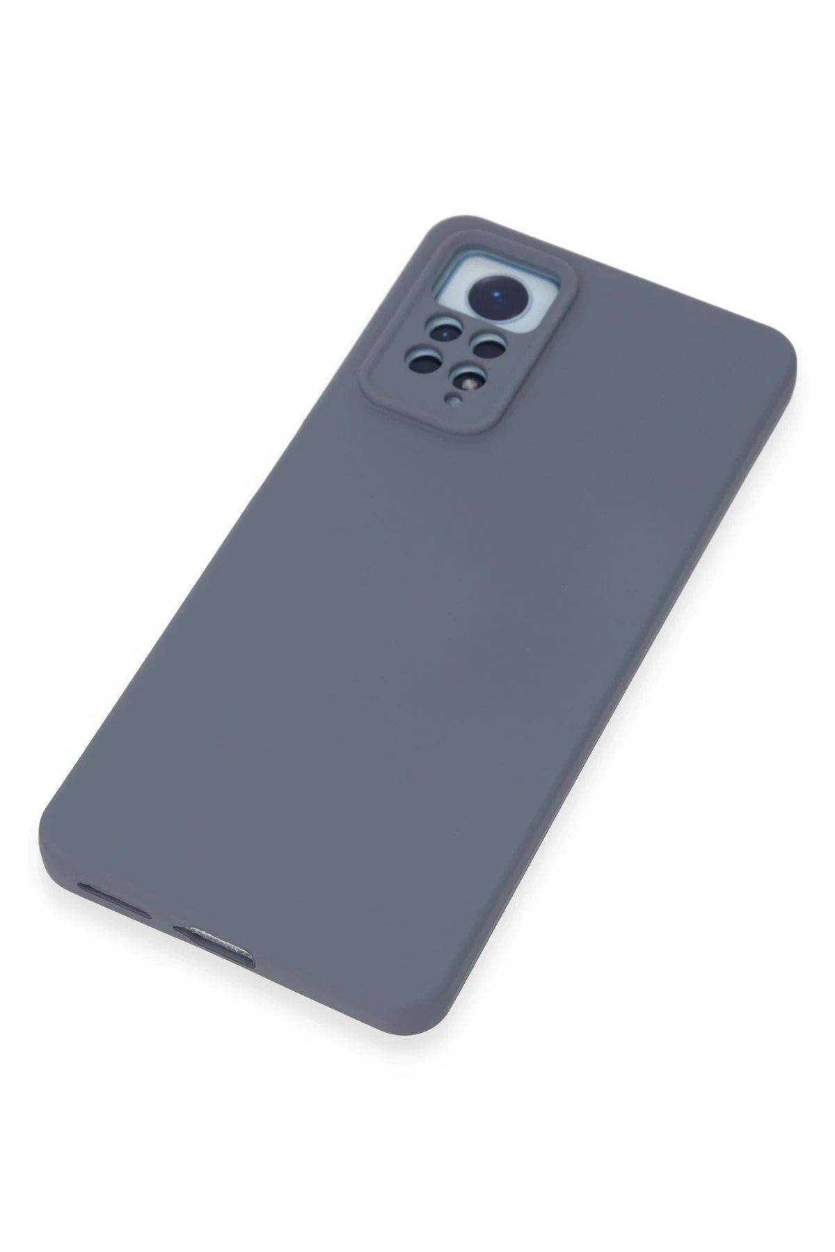 NewFace Xiaomi Redmi Note 12 Pro 4G Uyumlu Kılıf Nano içi Kadife Silikon - Gri BSTMY