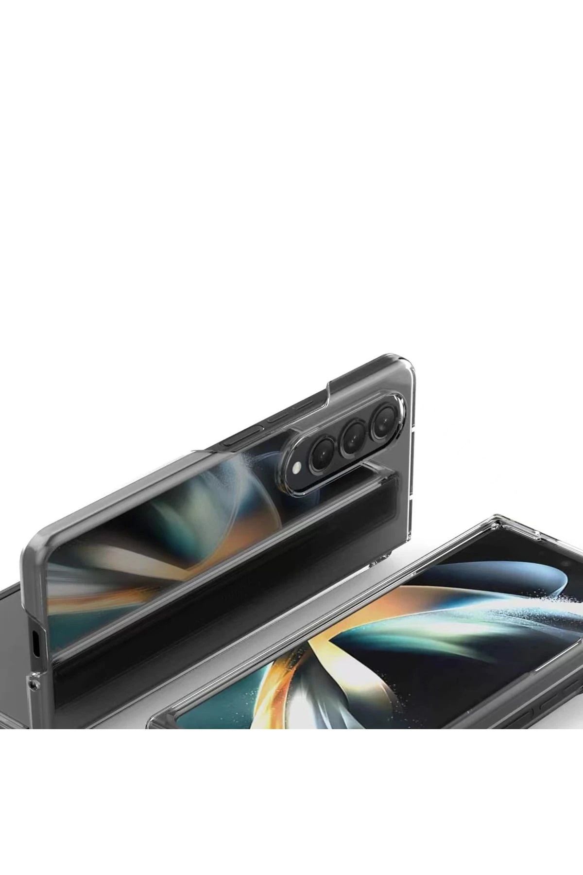 NewFace Samsung Galaxy Z Fold 3 Kılıf Fold TPU Silikon - Şeffaf DPMAH