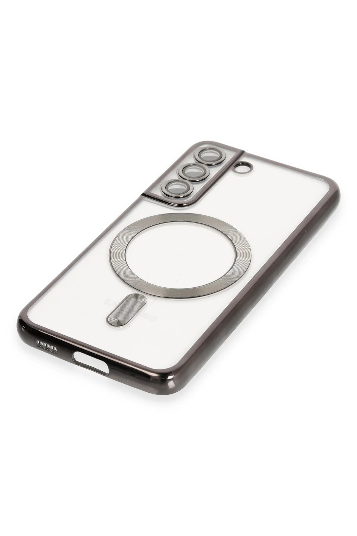 NewFace Samsung Galaxy S22 Kılıf Kross Magneticsafe Kapak - Siyah WLZOR