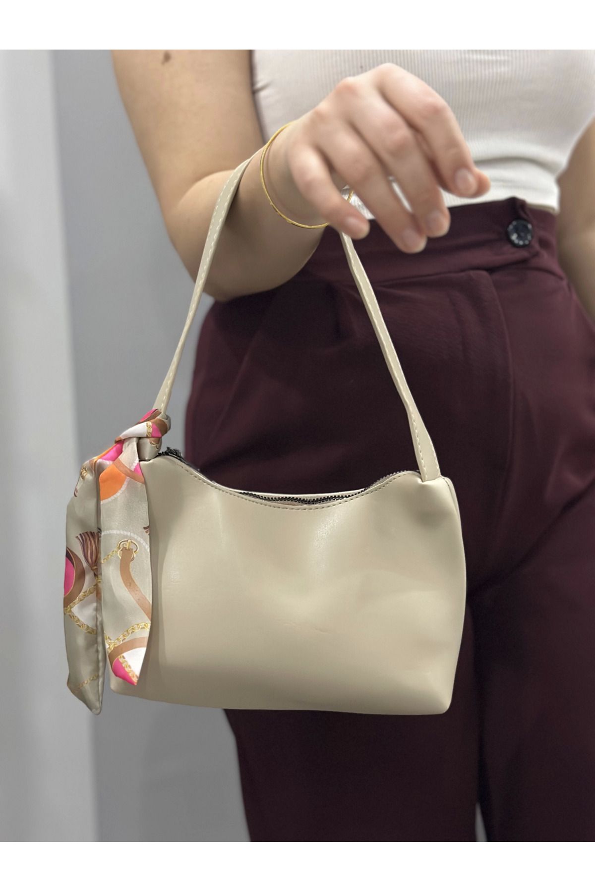 MODA Riwan bej cilt çanta