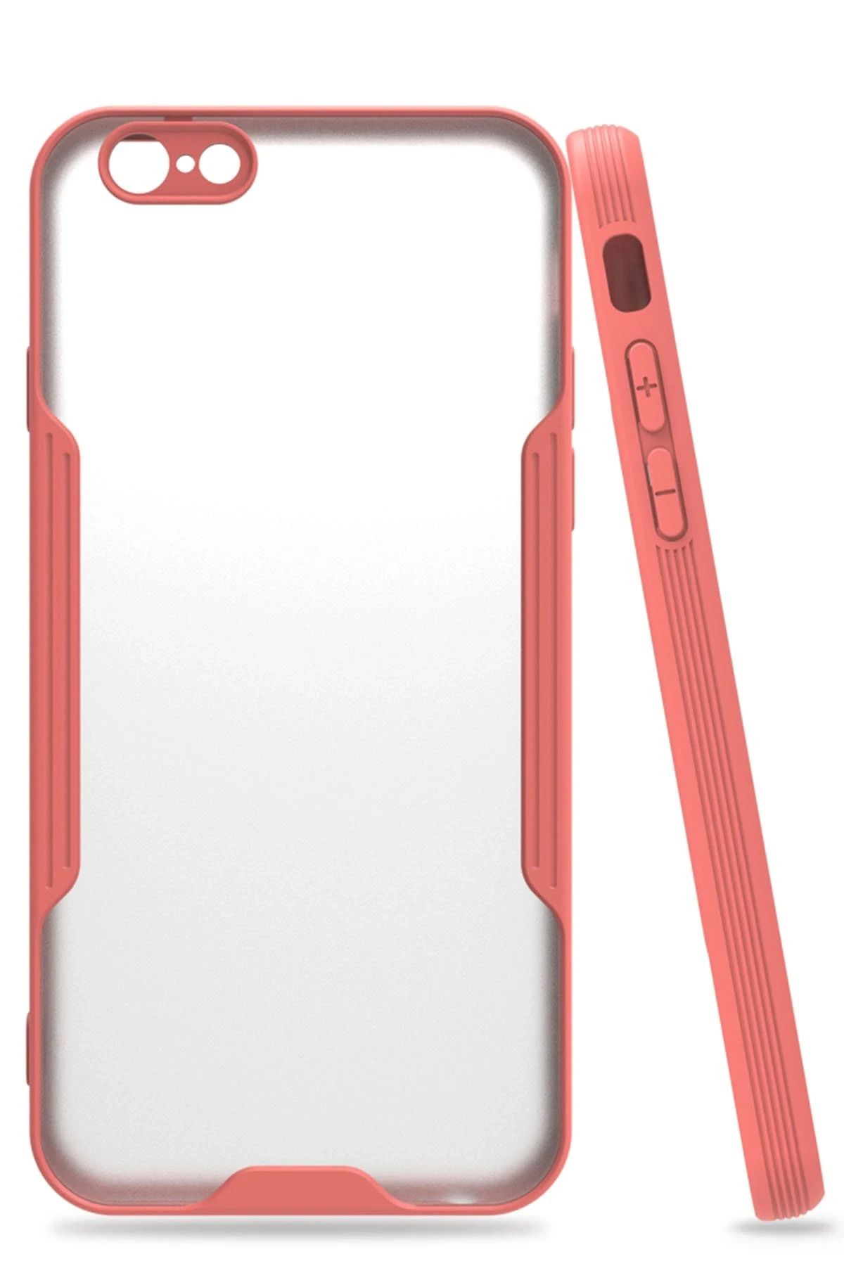 NewFace iPhone 6 Kılıf Platin Silikon - Pembe BSTMY