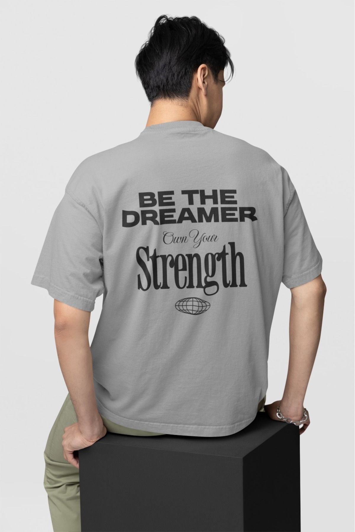 Butik ERKEK/KADIN -BE THE DREAMER- TRANSFER BASKILI YUVARLAK YAKA KISA KOL TİŞÖRT