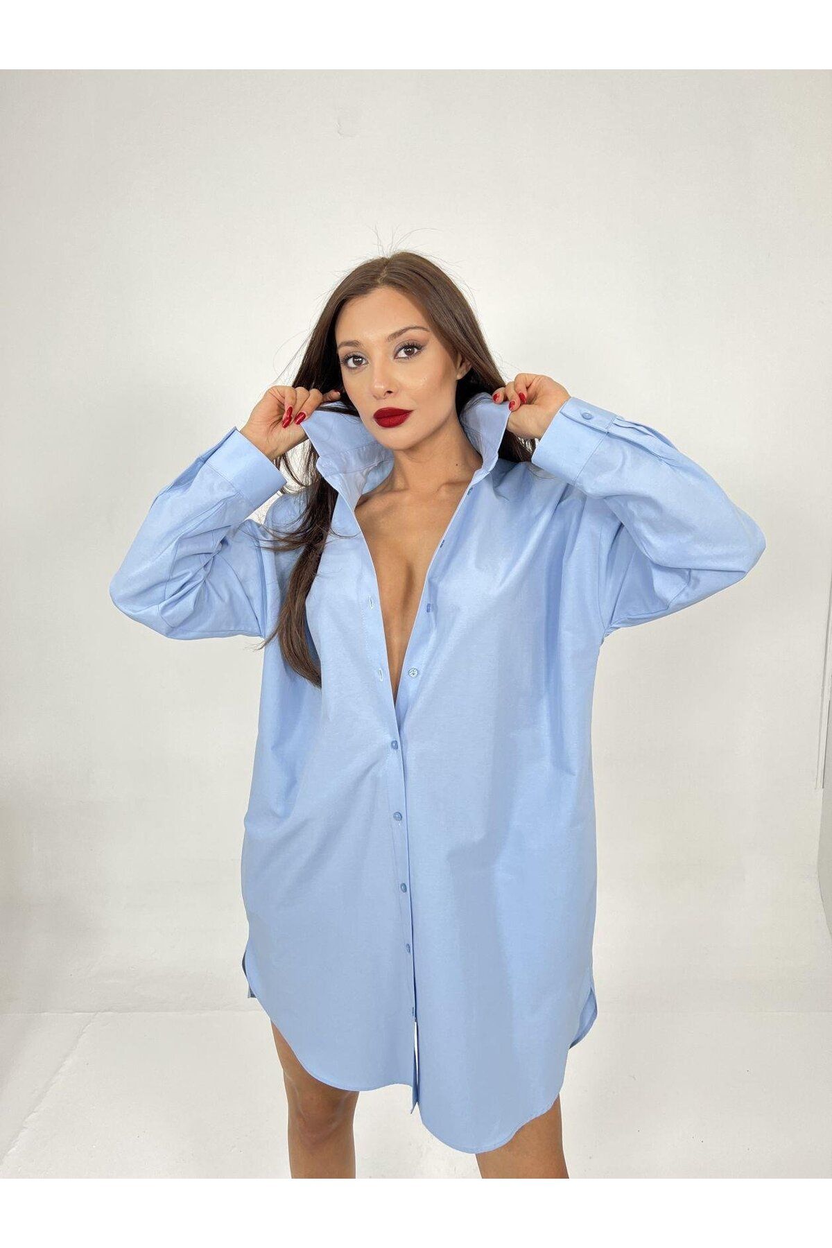 ARUZ MODA 4474 GÖMLEK-MAVİ