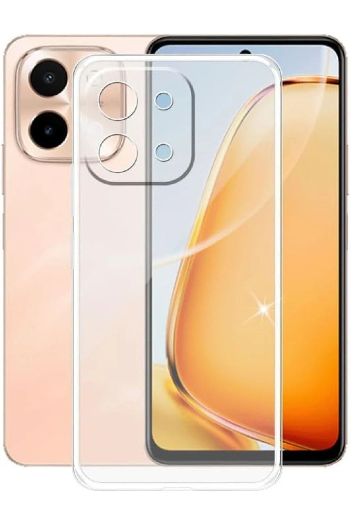 NewFace Vivo Y28 Kılıf Lüx Şeffaf Silikon BSTMY
