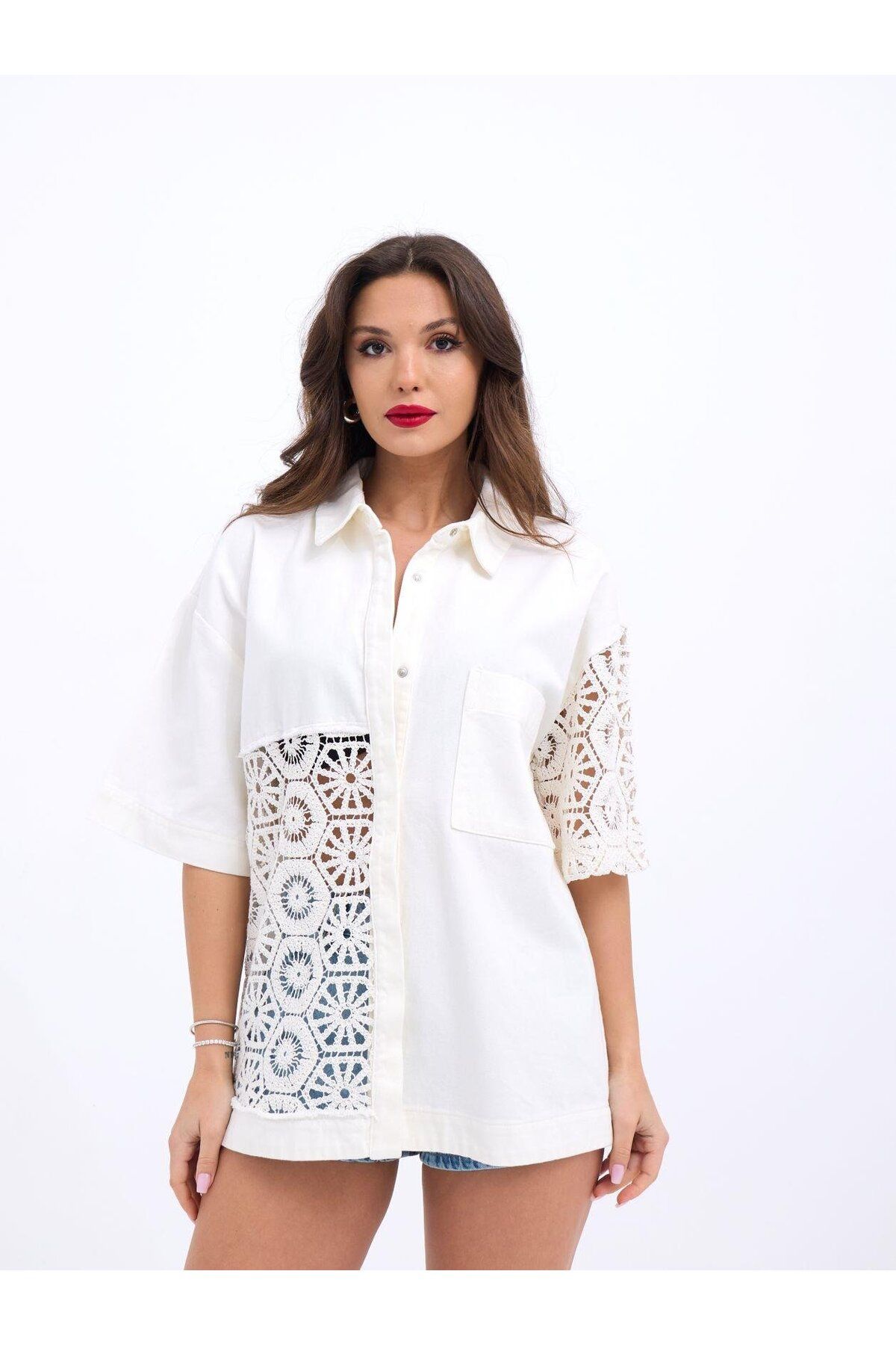 ARUZ MODA 6953 GÖMLEK-BEYAZ
