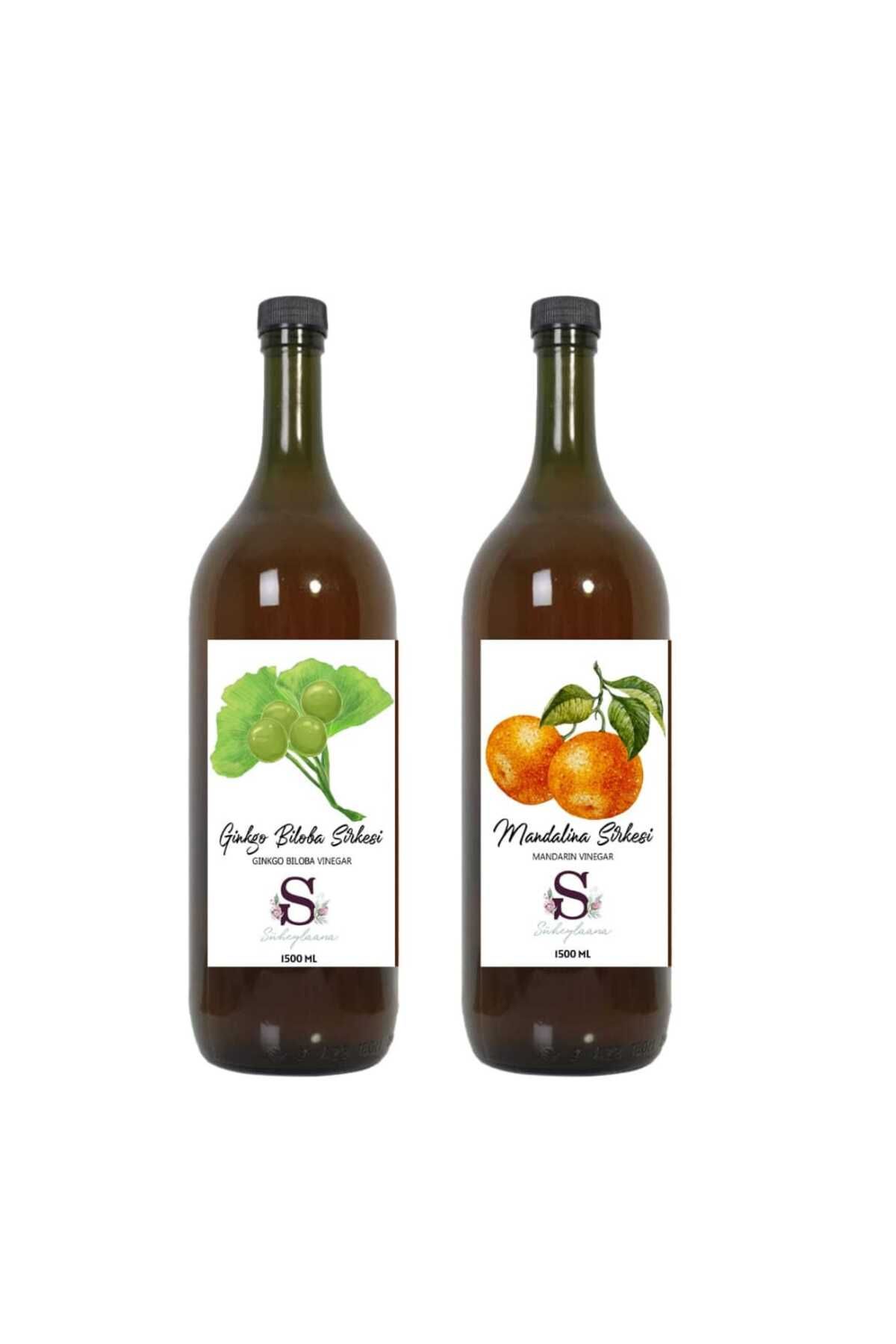 Süheylaana Doğal Ginkgo Biloba Sirkesi 1500 Ml - Doğal Mandalina Sirkesi 1500 Ml