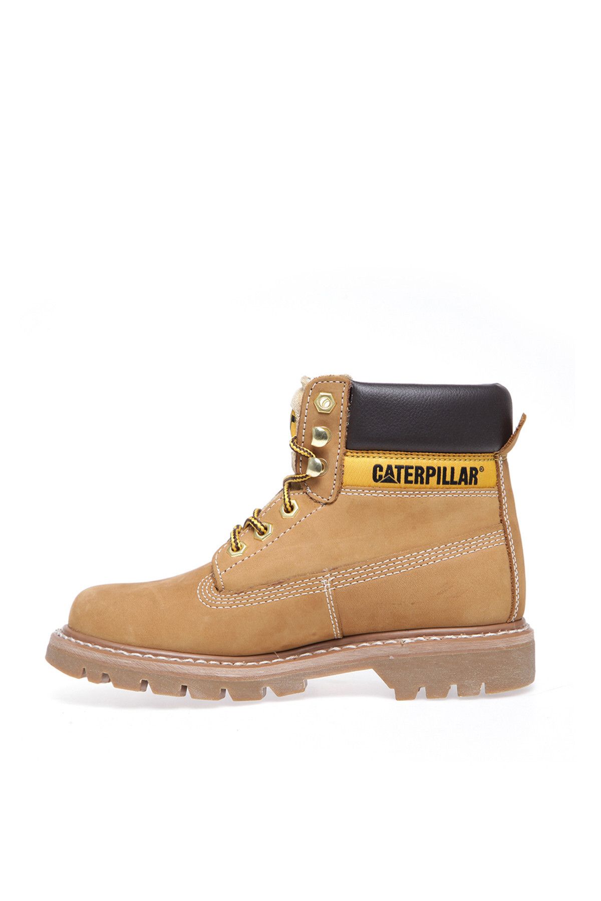 چکمه و بوت زرد زنانه هانی نوبوک 015G100095 اورجینال Caterpillar