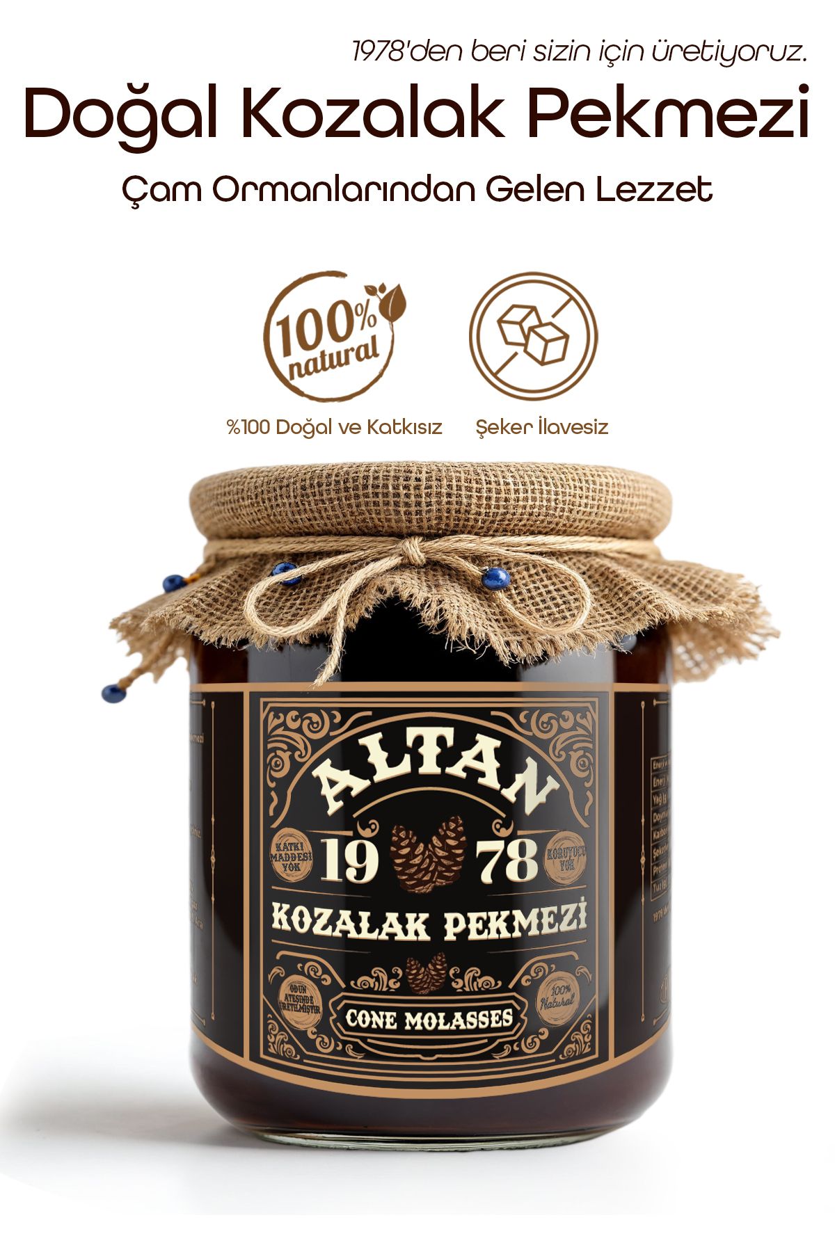 Altan Ev Yapımı Doğal Kozalak Pekmezi 530 gr