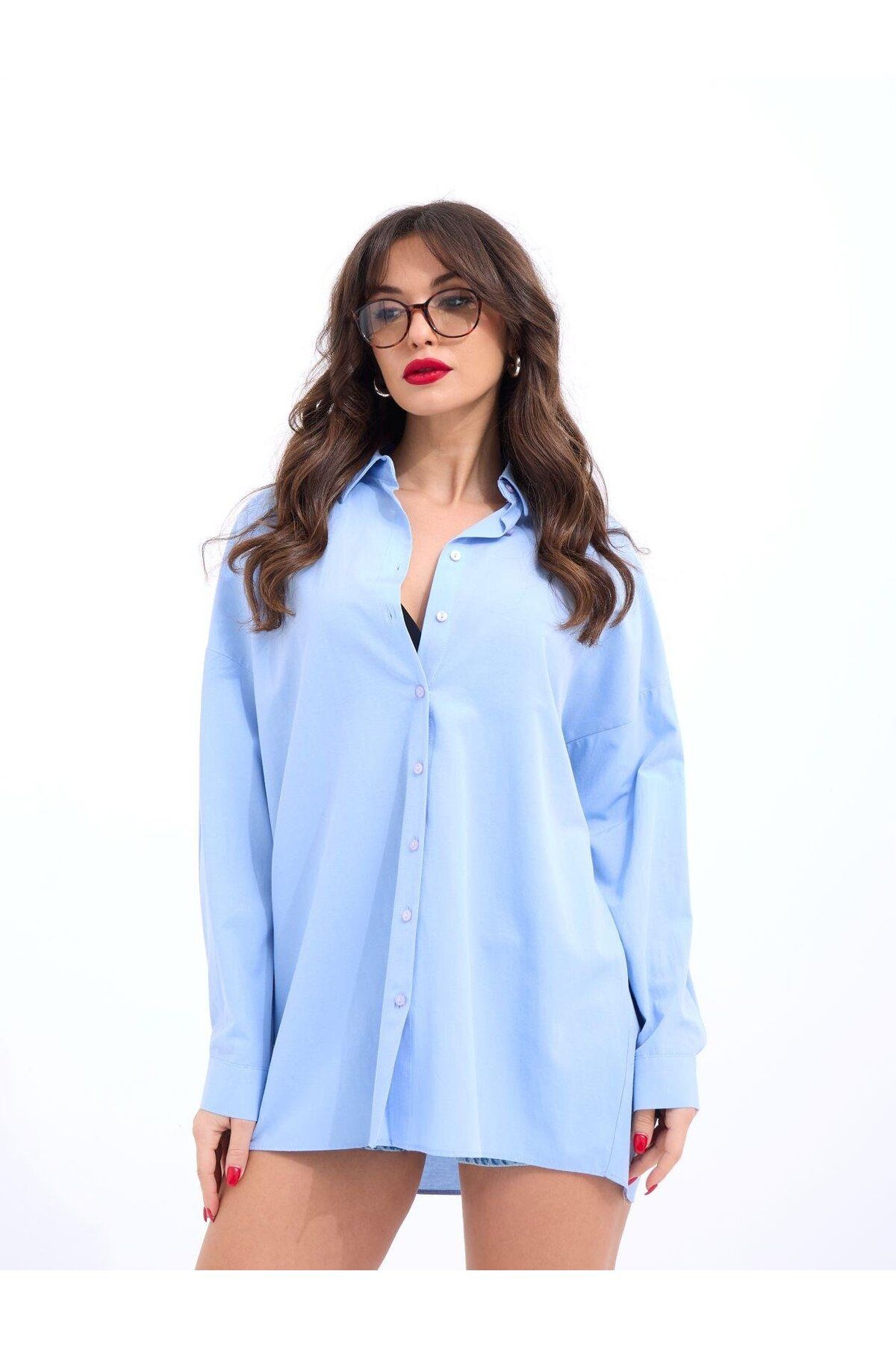 ARUZ MODA 5213 GÖMLEK-MAVİ