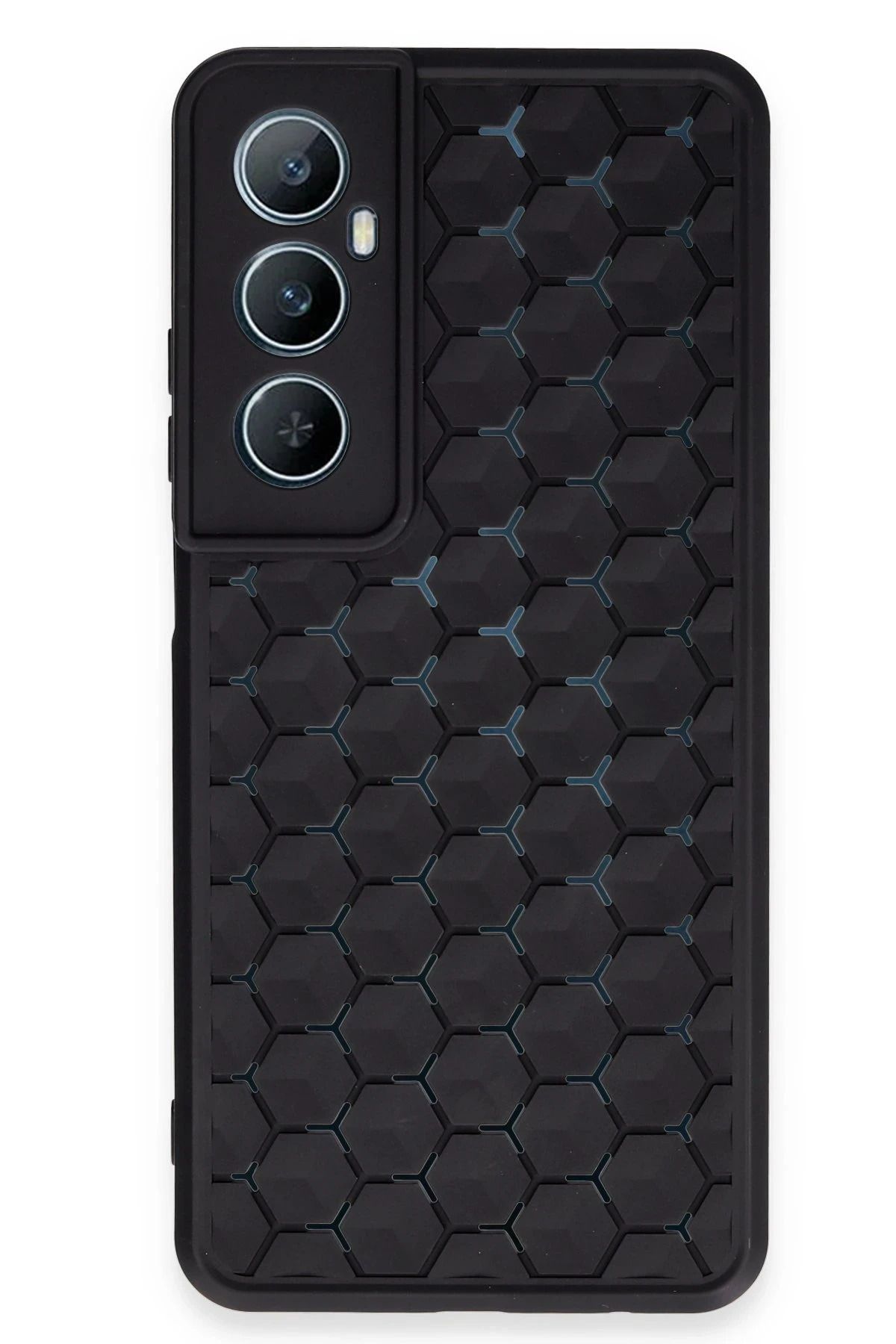 NewFace Realme C65 Kılıf Petek Silikon Kapak - Siyah BSTMY